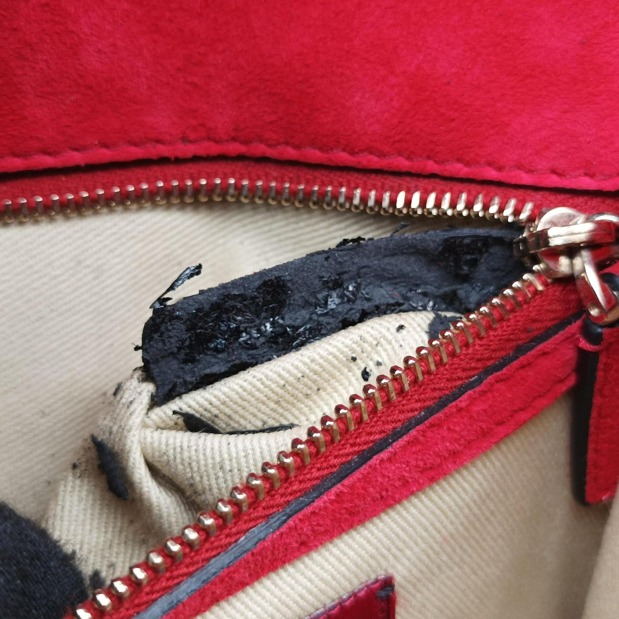 Rockstud Glam Lock Red Patent Leather Lot number unknownロックスタッズグラムロックスモール レッド パテント 製番不明