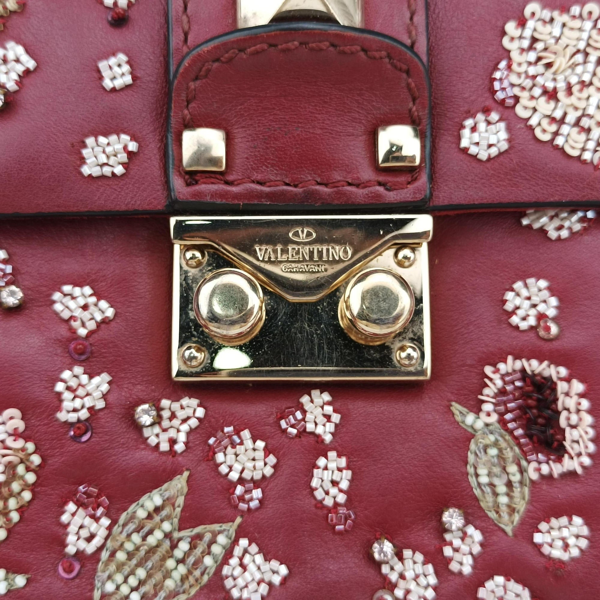 Rockstud Glam Lock Red Leather BL-N566UXV2ロックスタッズグラムロック レッド レザー BL-N566UXV2