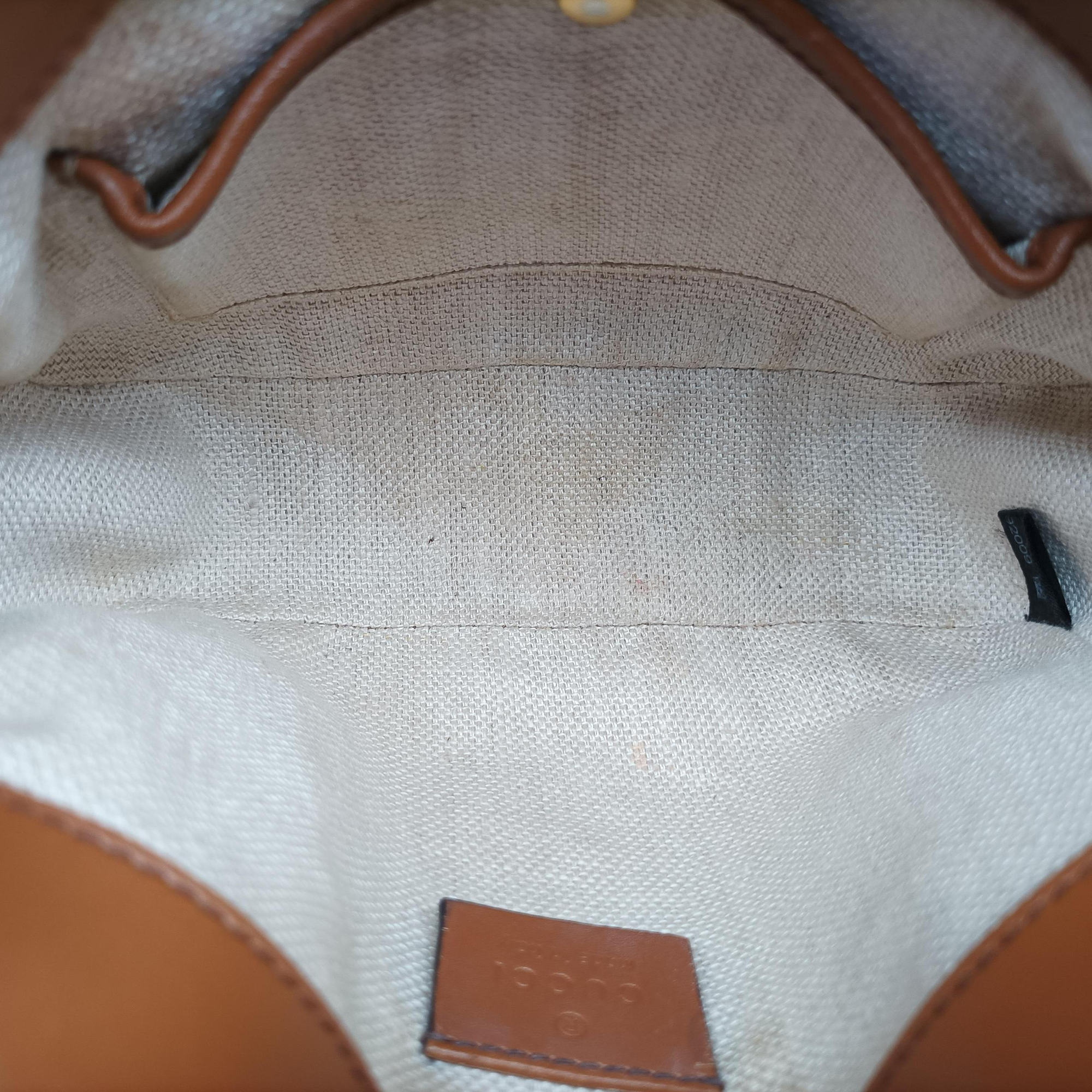 Lady Web Brown canvas×leather 384821 D019192009レディ ウェブ ブラウン キャンバス x レザー 384821 D019192009