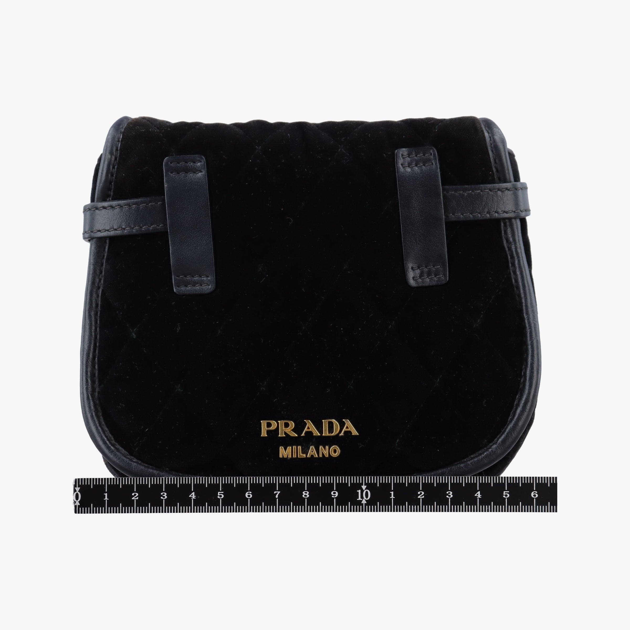 Velvet Belt Bum Black Velour IBL002 180/Iベルベットベルトバム ブラック ベロア IBL002 180/I