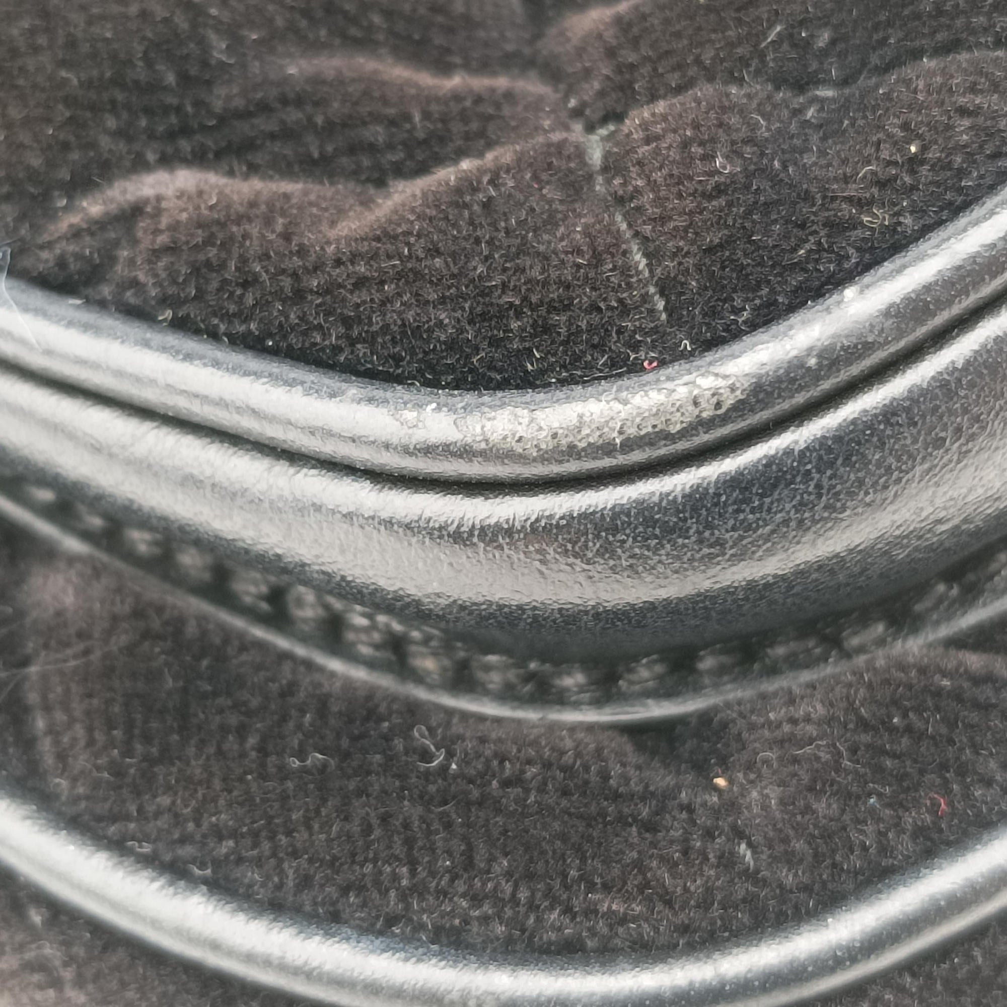 Velvet Belt Bum Black Velour IBL002 180/Iベルベットベルトバム ブラック ベロア IBL002 180/I