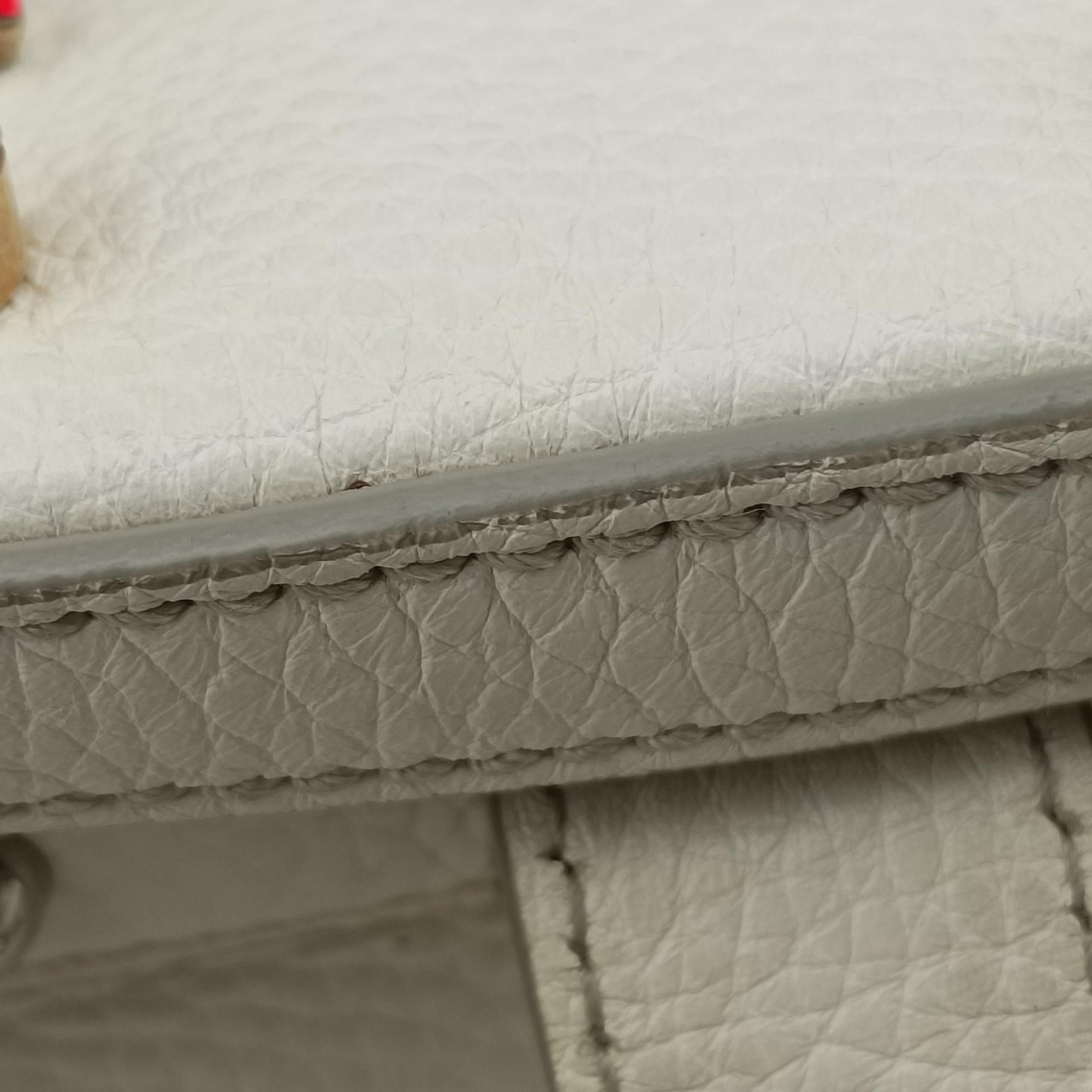 Flower Motif Rhinestone Lock WhitexMulticolour Leather 44フラワーモチーフ ラインストーン ロック ホワイトxマルチカラー レザー 44
