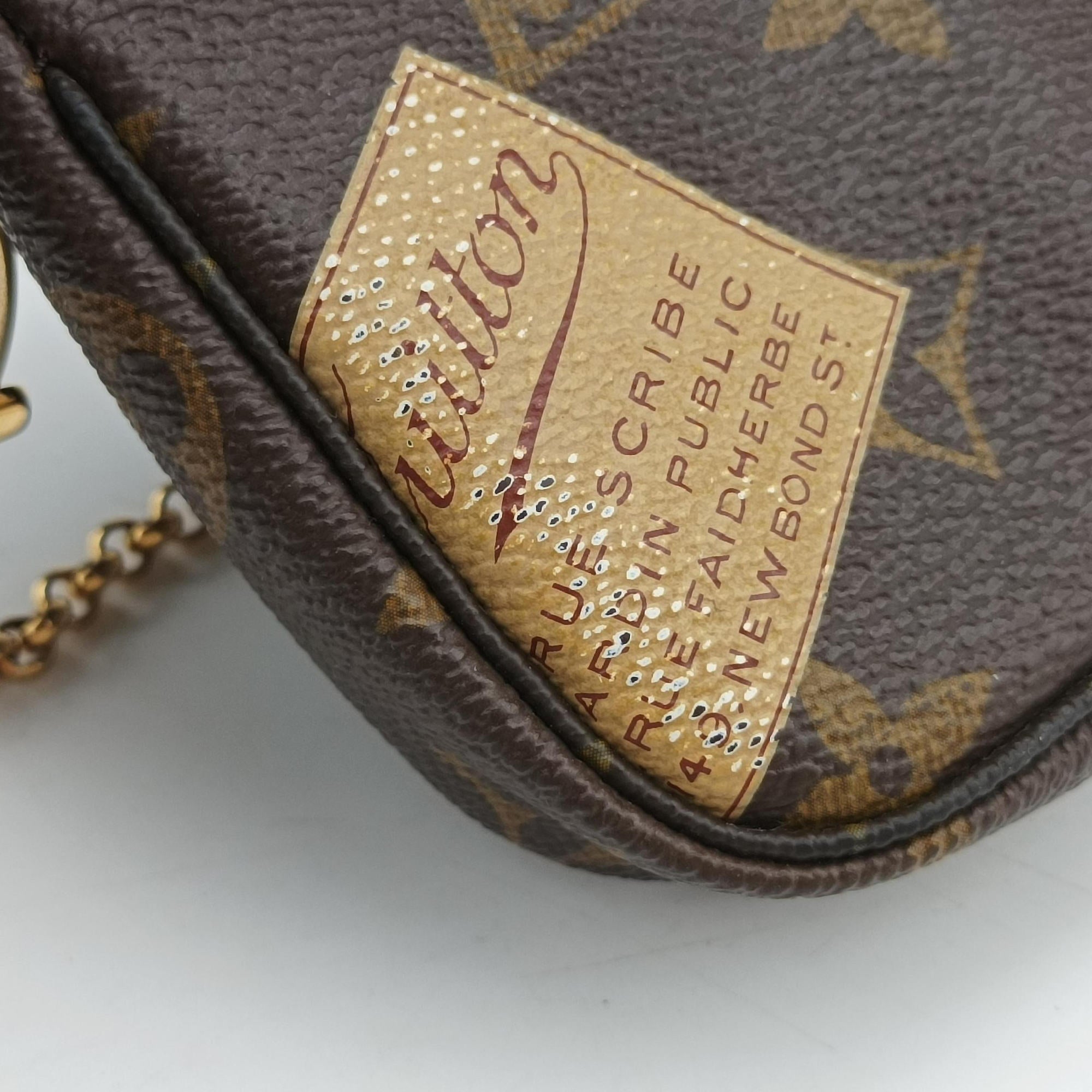 Mini Pochette Accessoires Brown Monogram Canvas M63798 DU5009ミニ ポシェット アクセソワール ブラウン モノグラム キャンバス M63798 DU5009