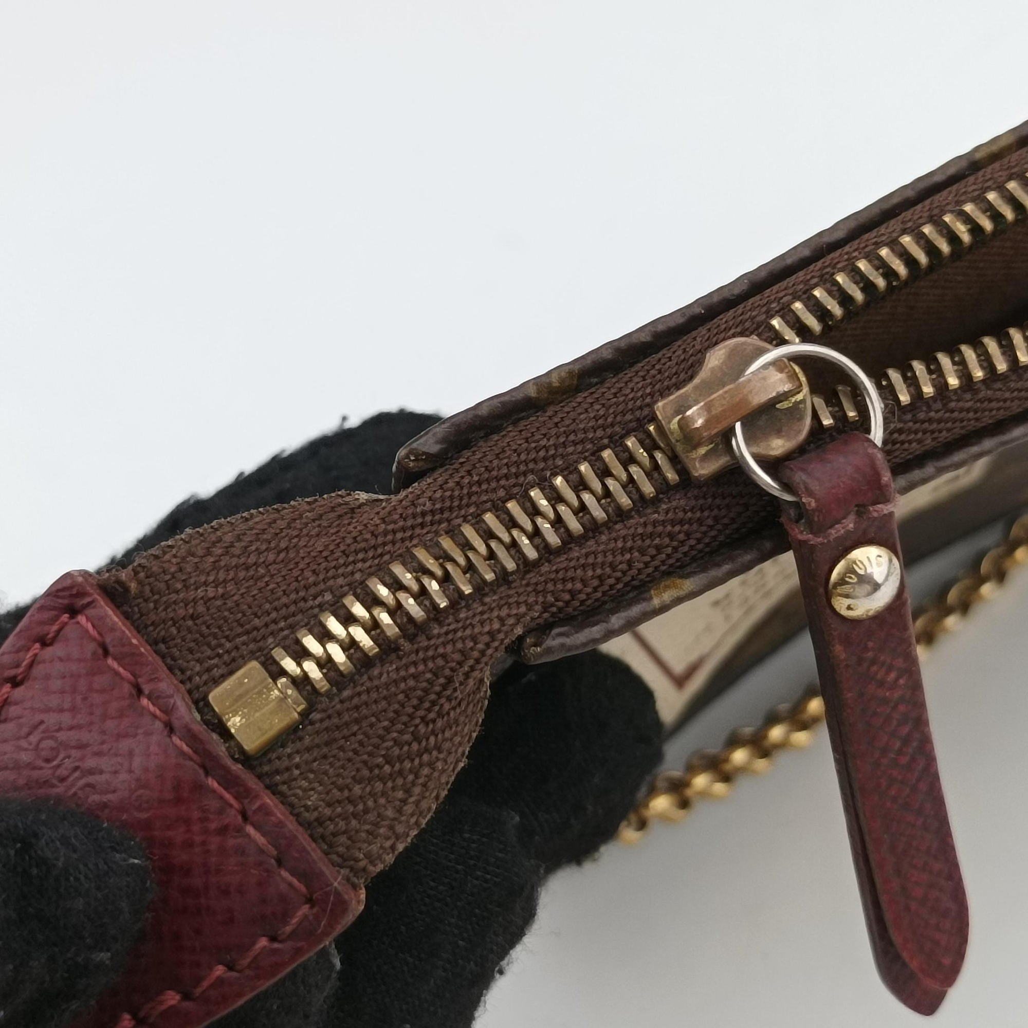 Mini Pochette Accessoires Brown Monogram Canvas M63798 DU5009ミニ ポシェット アクセソワール ブラウン モノグラム キャンバス M63798 DU5009
