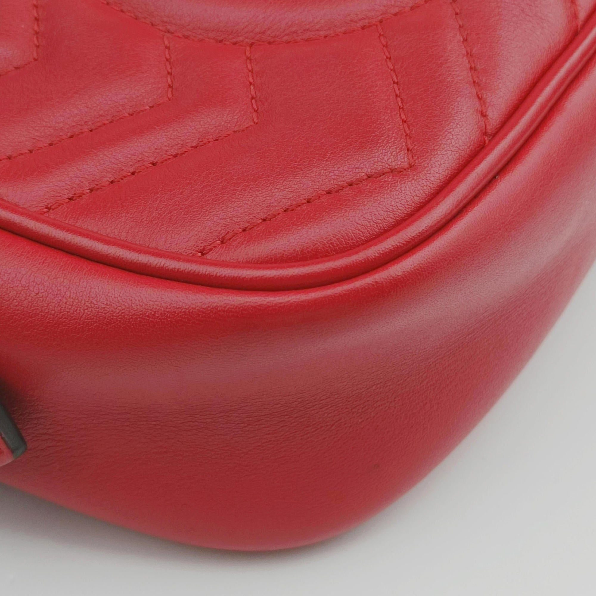 GG Marmont Red Leather 448065 D020932553GGマーモント レッド レザー 448065 D020932553