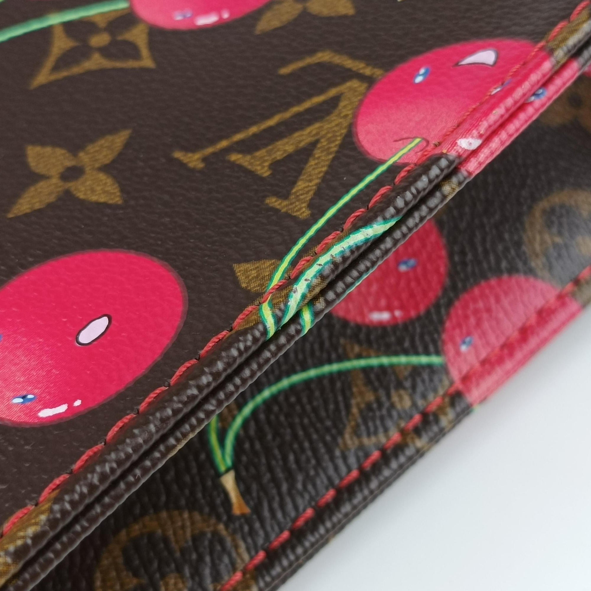 Cherry Sac Plat Brown×Cherry Print Monogram Canvas M95010 MI0085チェリー サックプラ ブラウン×チェリー柄 モノグラム キャンバス M95010 MI0085