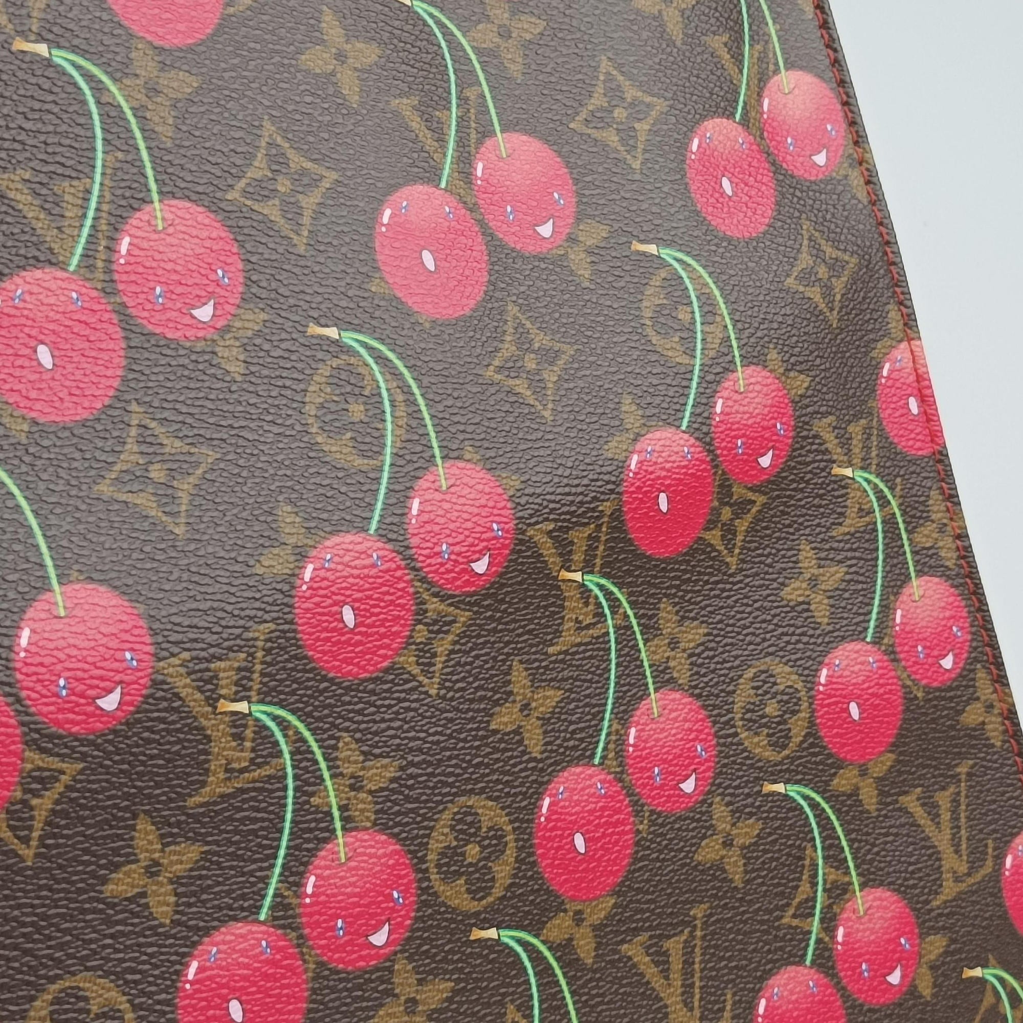 Cherry Sac Plat Brown×Cherry Print Monogram Canvas M95010 MI0085チェリー サックプラ ブラウン×チェリー柄 モノグラム キャンバス M95010 MI0085