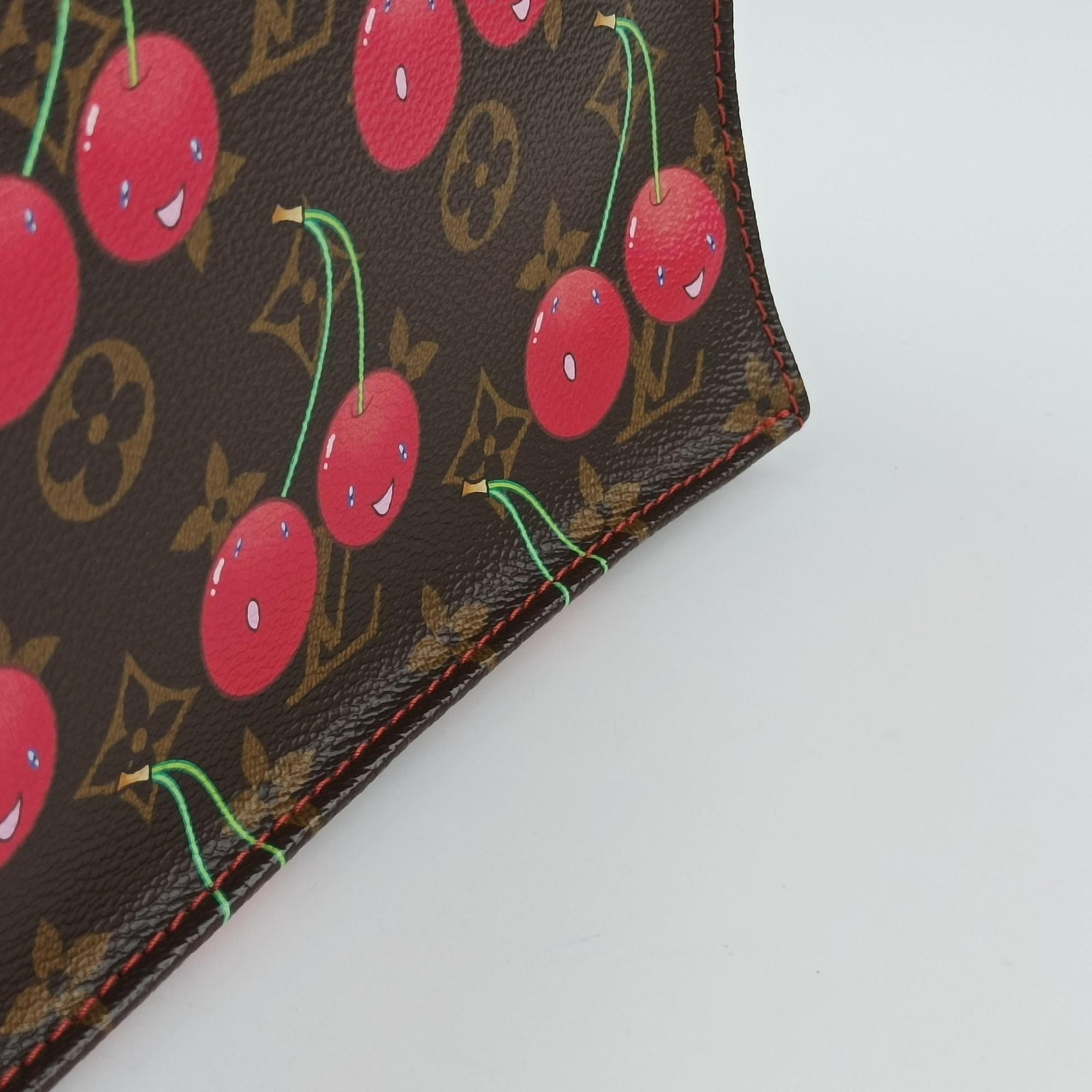 Cherry Sac Plat Brown×Cherry Print Monogram Canvas M95010 MI0085チェリー サックプラ ブラウン×チェリー柄 モノグラム キャンバス M95010 MI0085