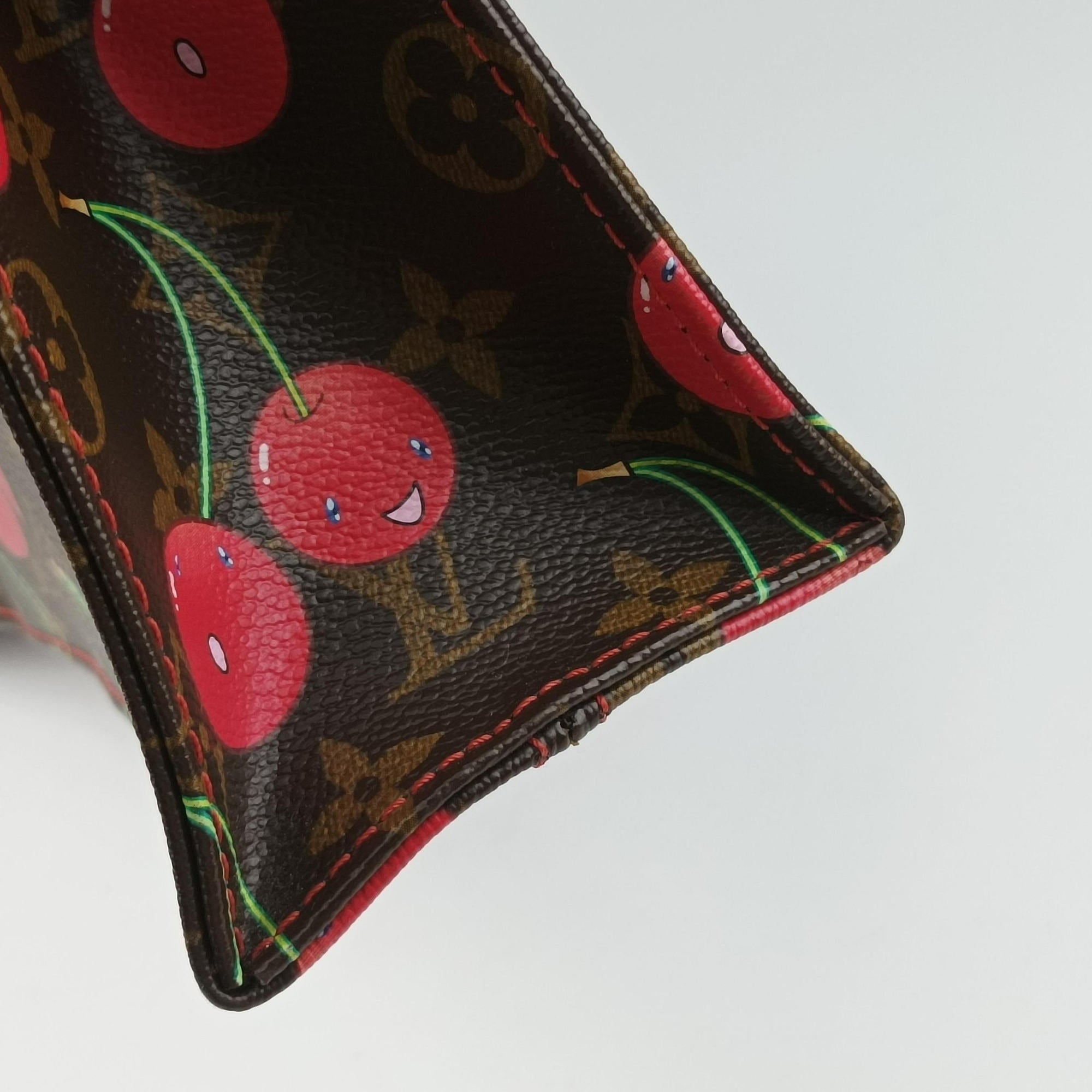 Cherry Sac Plat Brown×Cherry Print Monogram Canvas M95010 MI0085チェリー サックプラ ブラウン×チェリー柄 モノグラム キャンバス M95010 MI0085