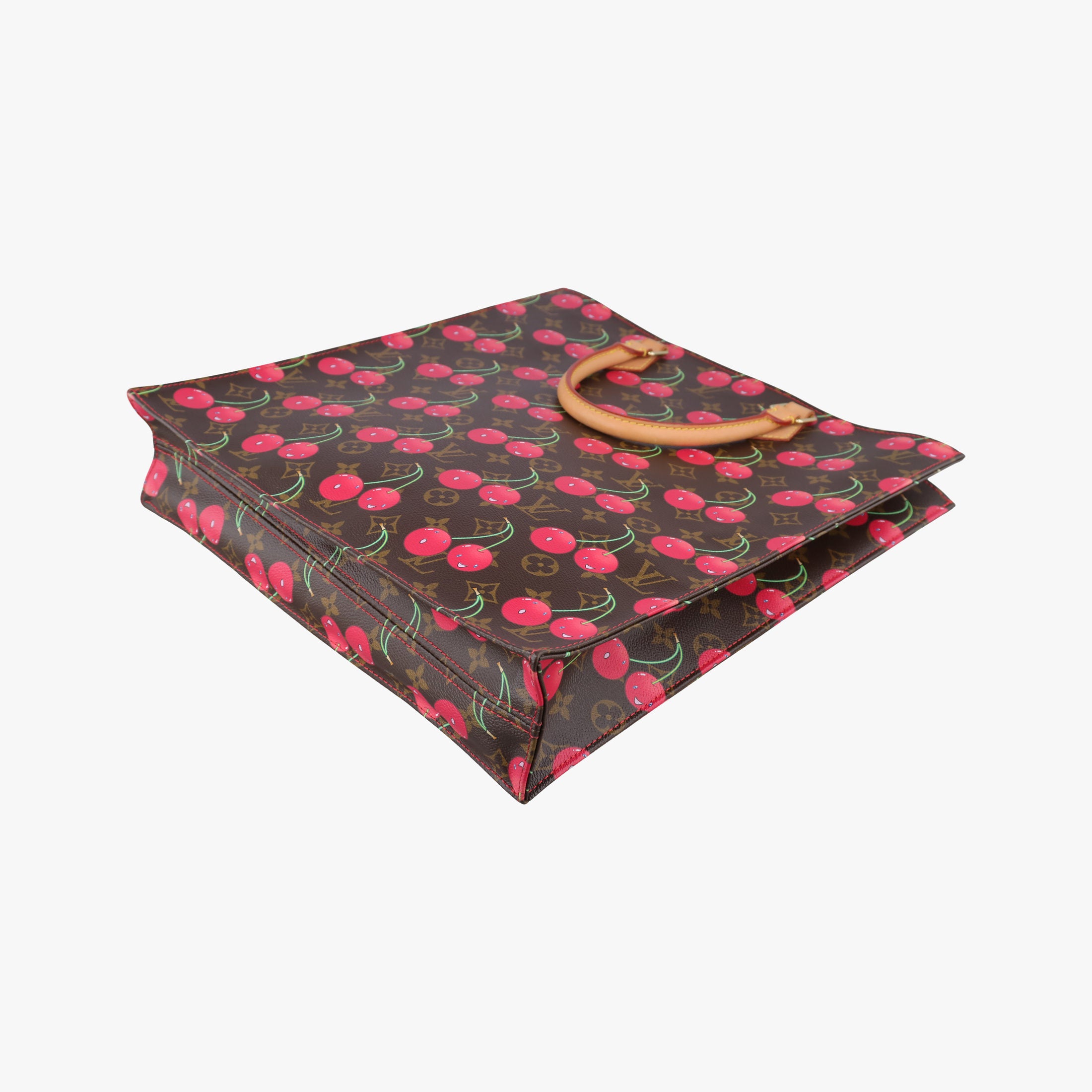 Cherry Sac Plat Brown×Cherry Print Monogram Canvas M95010 MI0085チェリー サックプラ ブラウン×チェリー柄 モノグラム キャンバス M95010 MI0085