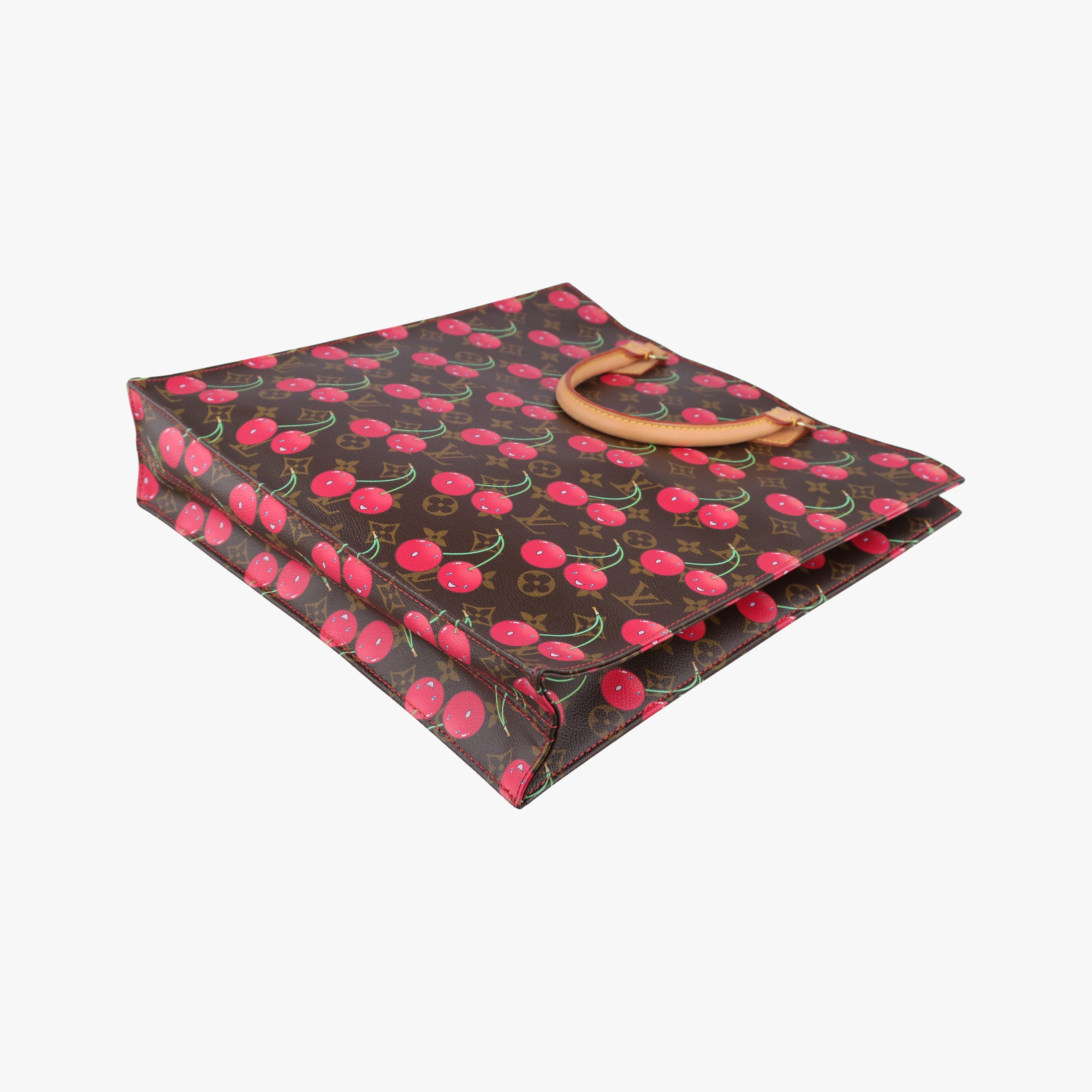 Cherry Sac Plat Brown×Cherry Print Monogram Canvas M95010 MI0085チェリー サックプラ ブラウン×チェリー柄 モノグラム キャンバス M95010 MI0085