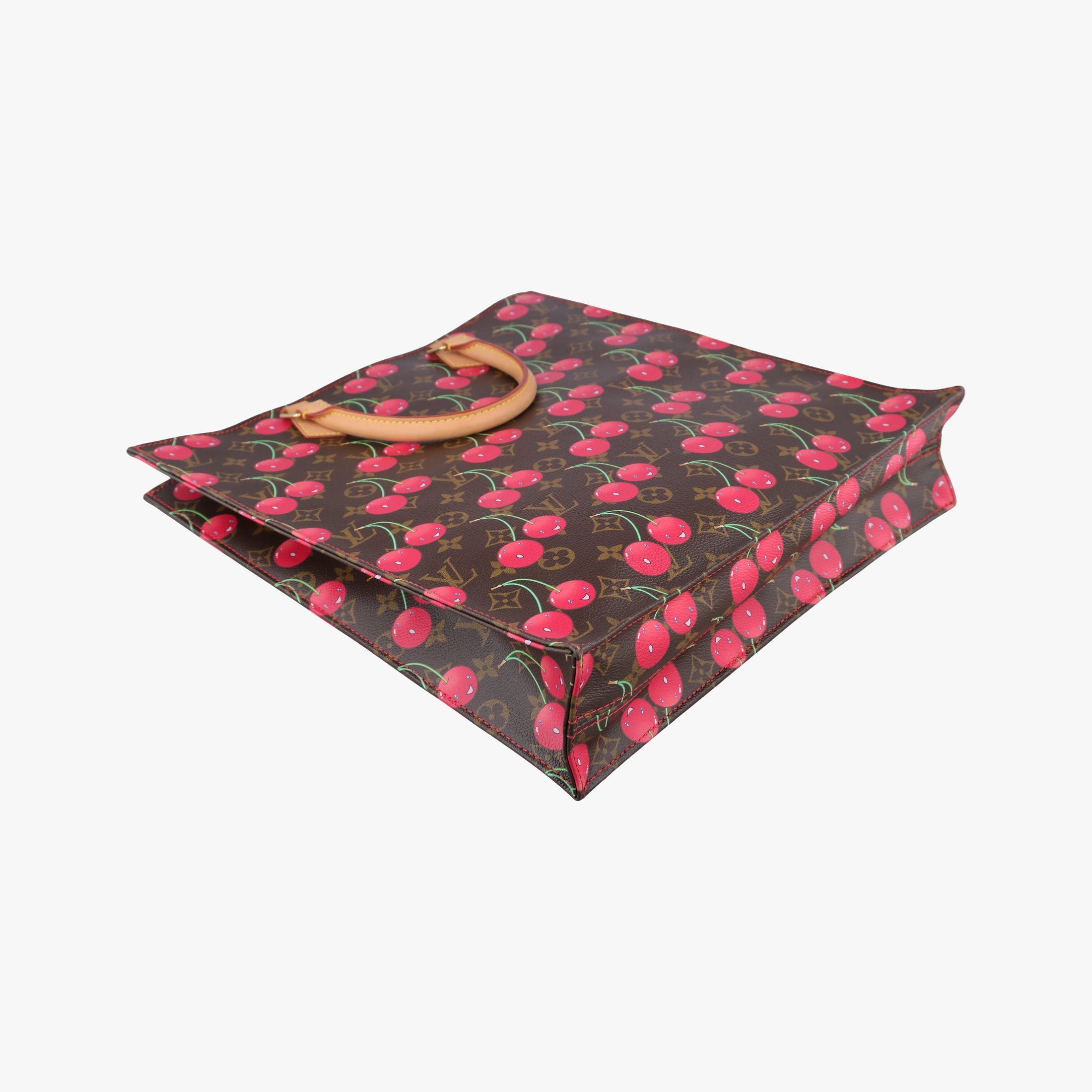 Cherry Sac Plat Brown×Cherry Print Monogram Canvas M95010 MI0085チェリー サックプラ ブラウン×チェリー柄 モノグラム キャンバス M95010 MI0085
