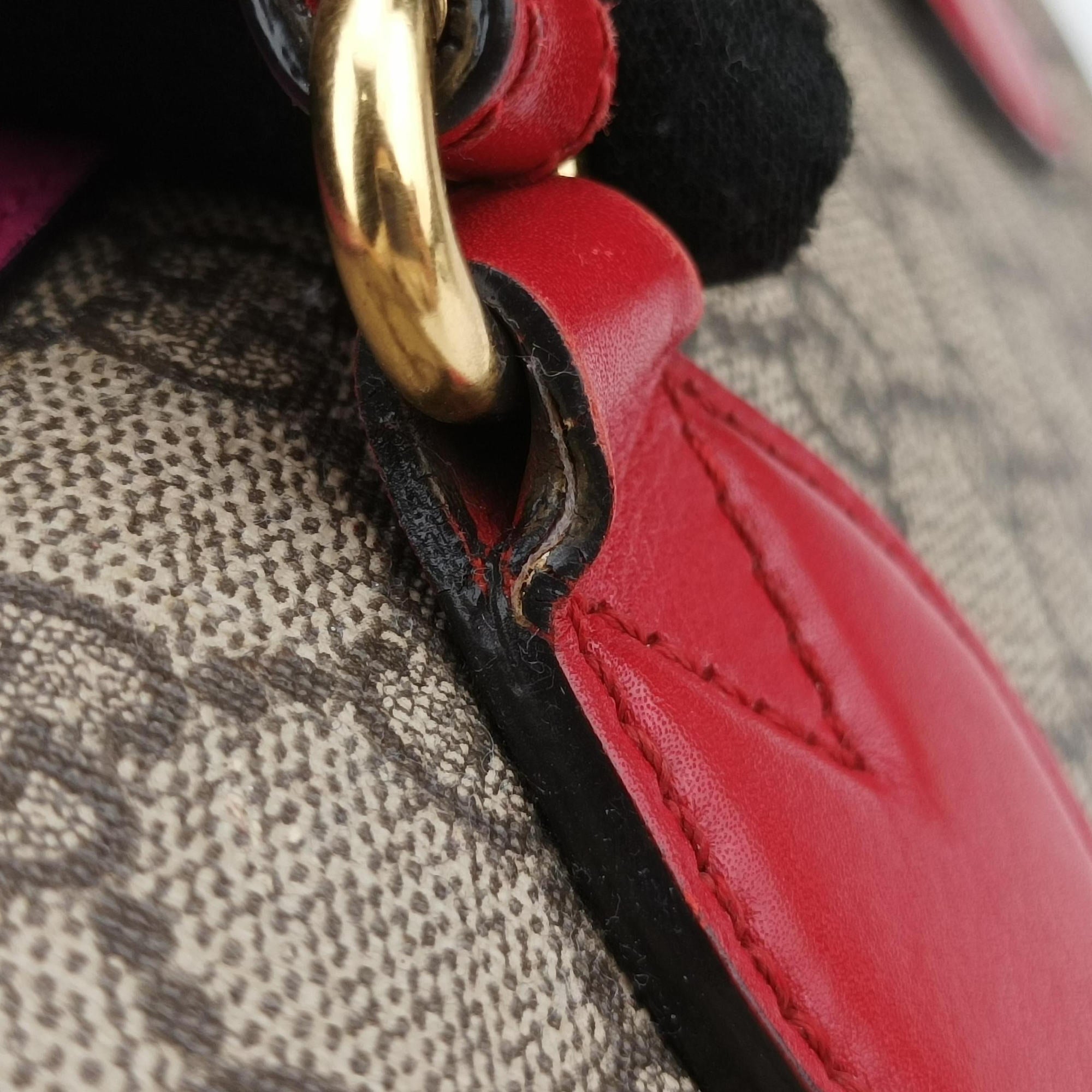 GG SUPREME beige×red×pink PVC coated canvas×Leather 409529 D020052650GGスプリーム ベージュ×レッド×ピンク PVCコーティングキャンバス×レザー 409529 D020052650