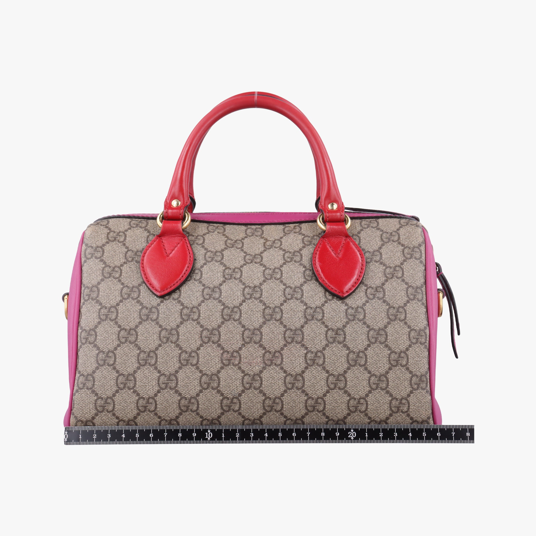 GG SUPREME beige×red×pink PVC coated canvas×Leather 409529 D020052650GGスプリーム ベージュ×レッド×ピンク PVCコーティングキャンバス×レザー 409529 D020052650