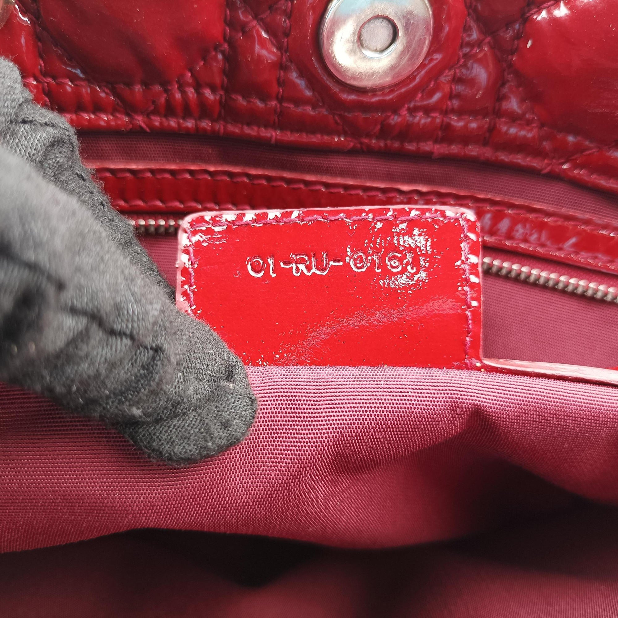 Dior Soft Red patent 01-RU-0161ディオールソフト レッド パテント 01-RU-0161