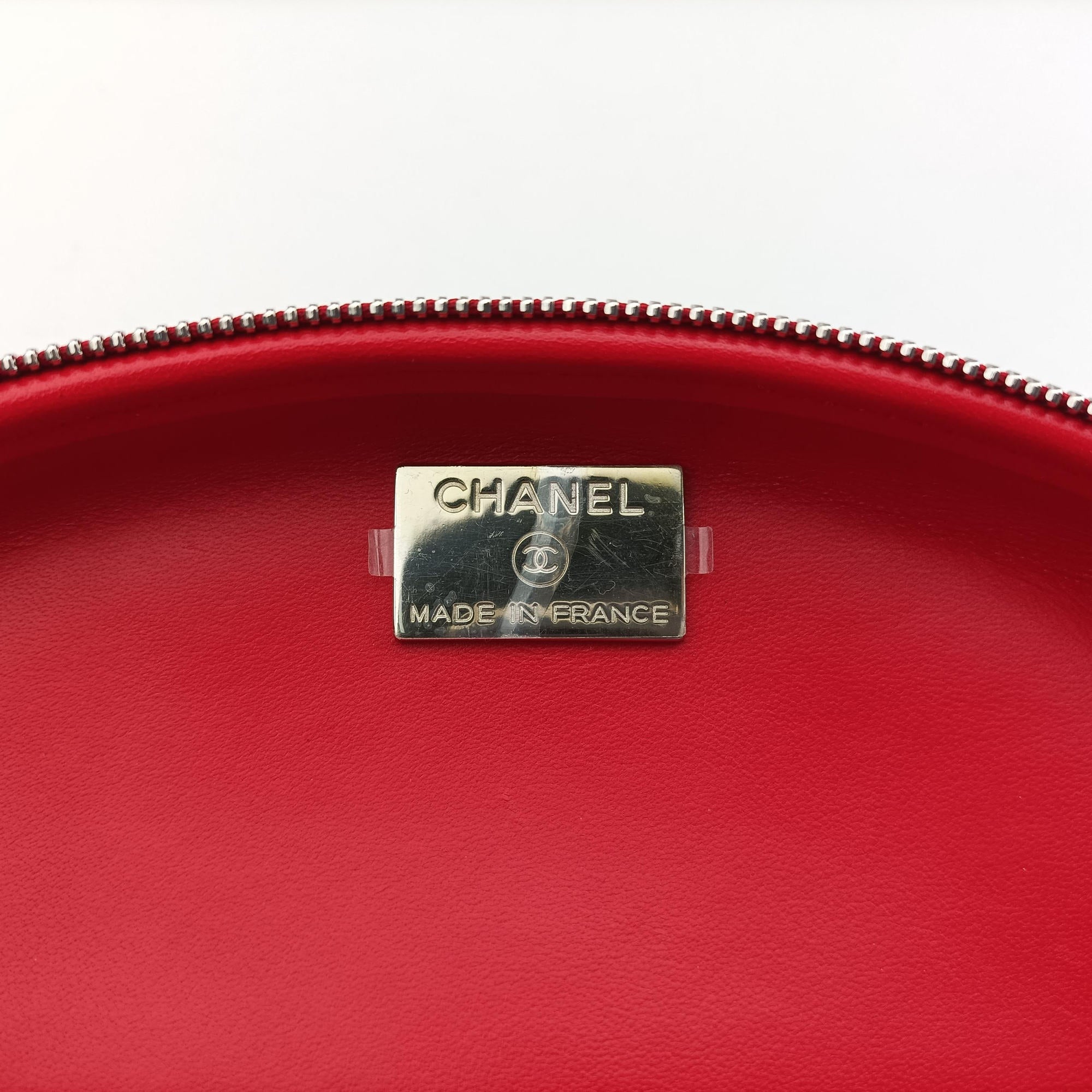 Coco Neige Convertible Zip Around Sunglasses Case Red Leather AP2368 31746614ココネージュ コンバーチブル ジップアラウンド サングラスケース レッド レザー AP2368 31746614