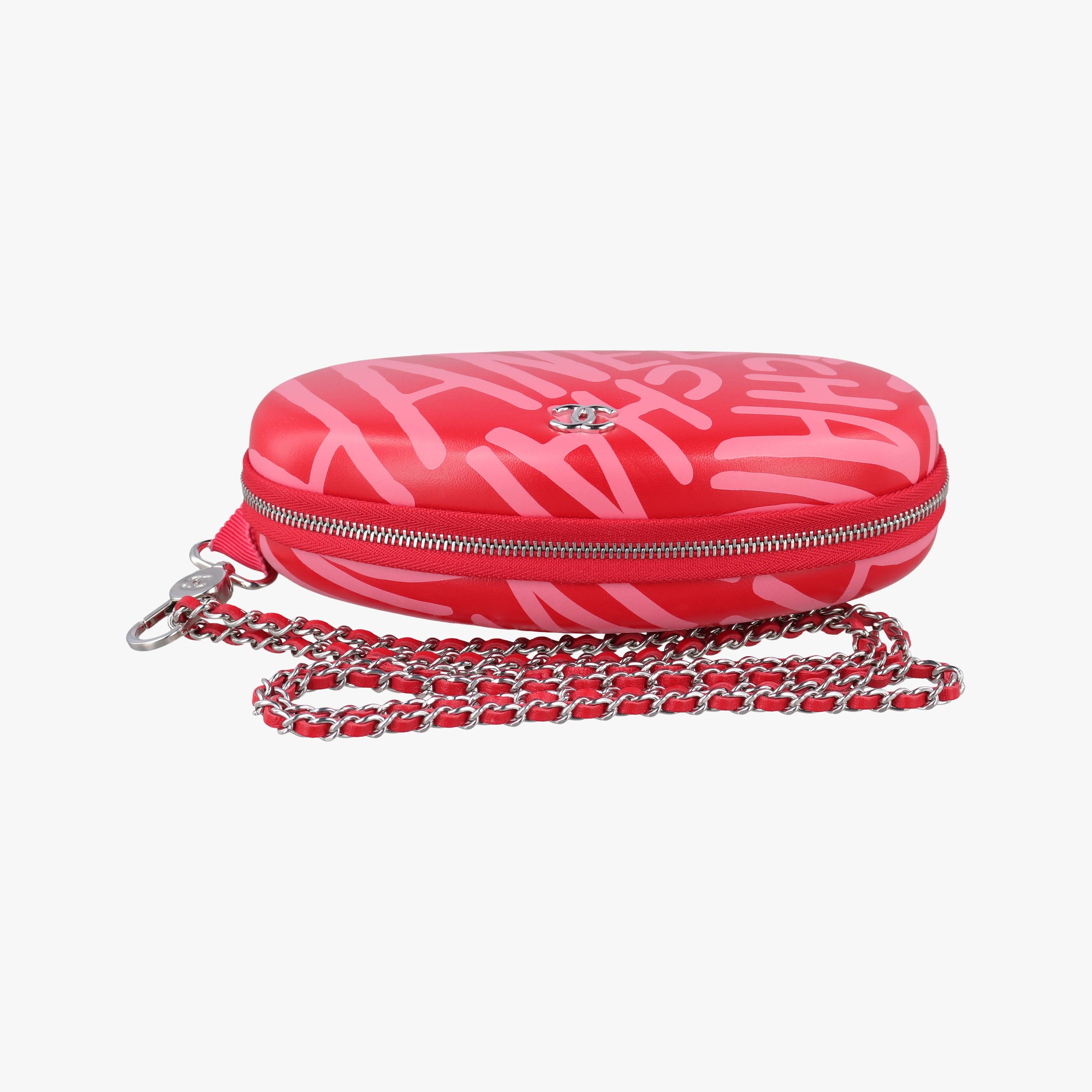 Coco Neige Convertible Zip Around Sunglasses Case Red Leather AP2368 31746614ココネージュ コンバーチブル ジップアラウンド サングラスケース レッド レザー AP2368 31746614