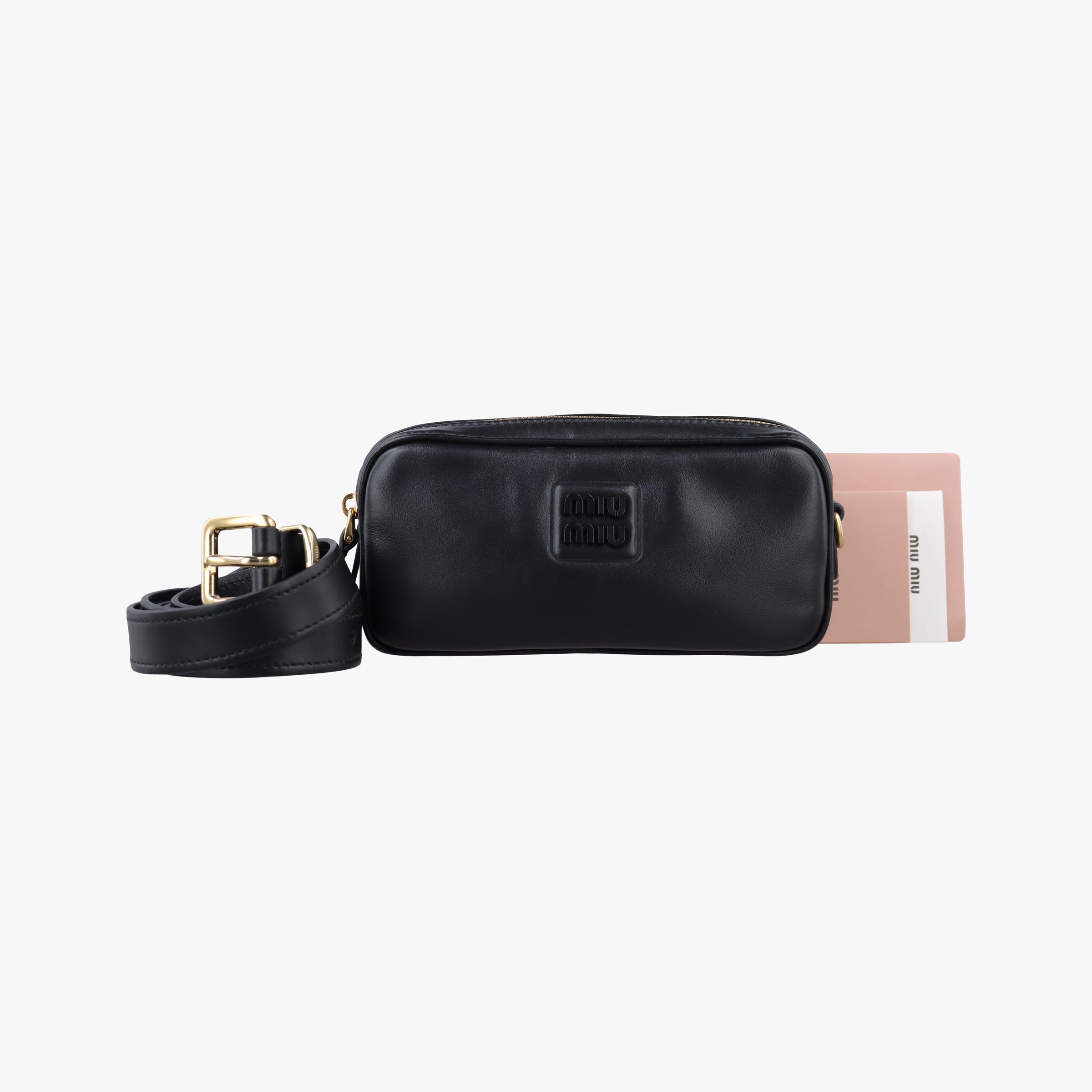 logo Black leather DNP104ロゴ ブラック レザー DNP104
