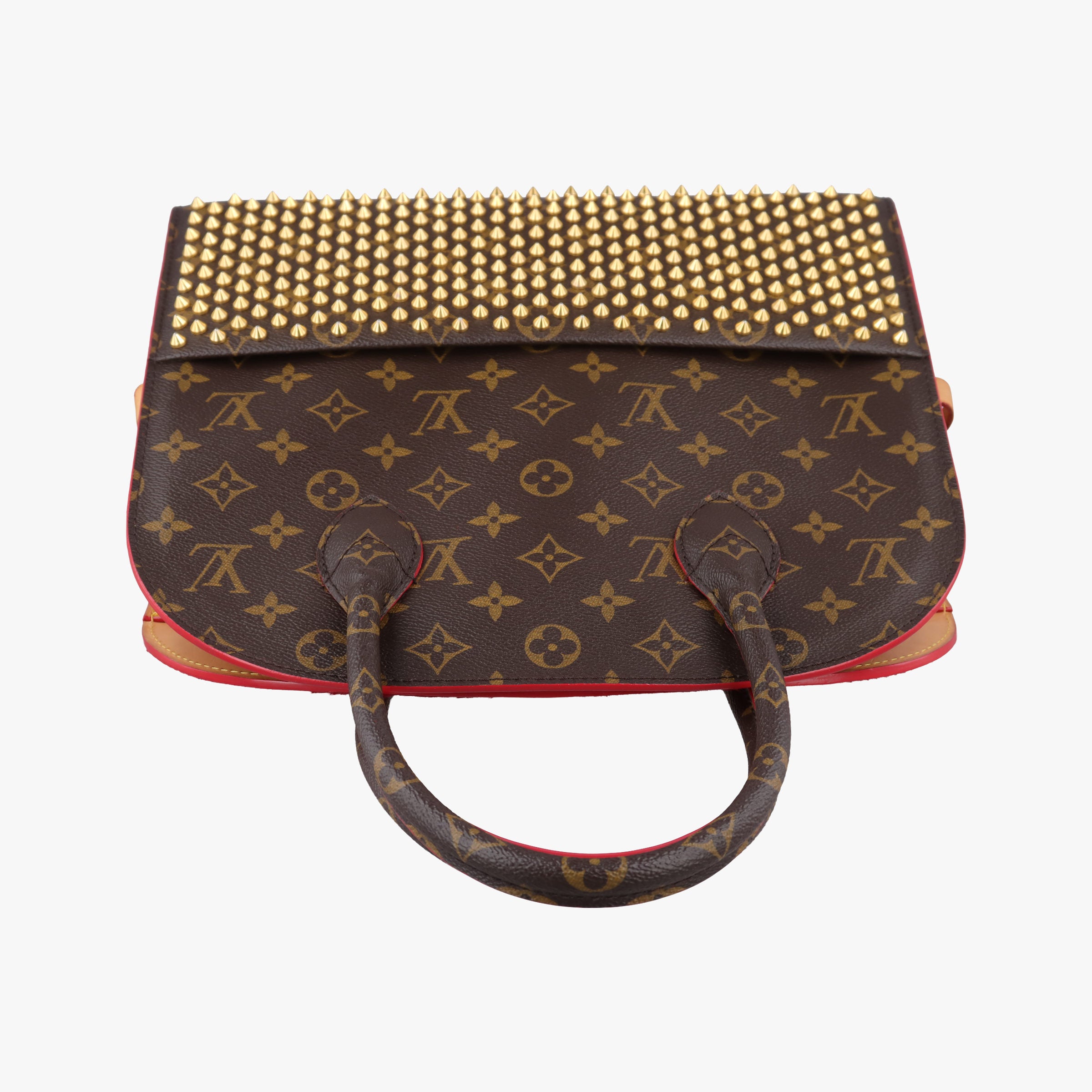 Monogram Studs Icono Brown×red×beige Monogram Canvas×calf leather×ponyhair M41234 DR4194モノグラム スタッズ アイコノ モノグラム/ブラウン×レッド×ベージュ モノグラムキャンバス×カーフレザー ×ハラコ M41234 DR4194