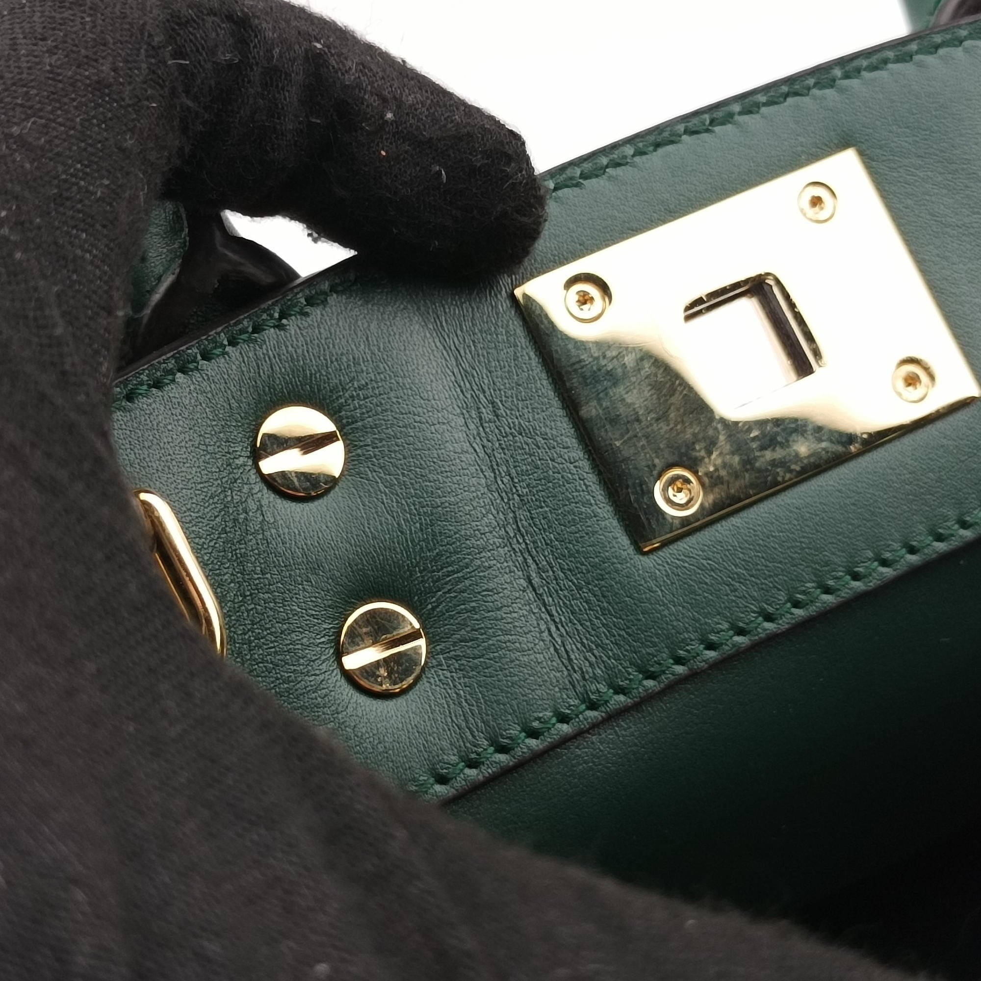 Studio Green Calfskin AU-21/H288スタジオ グリーン レザー AU-21/H288