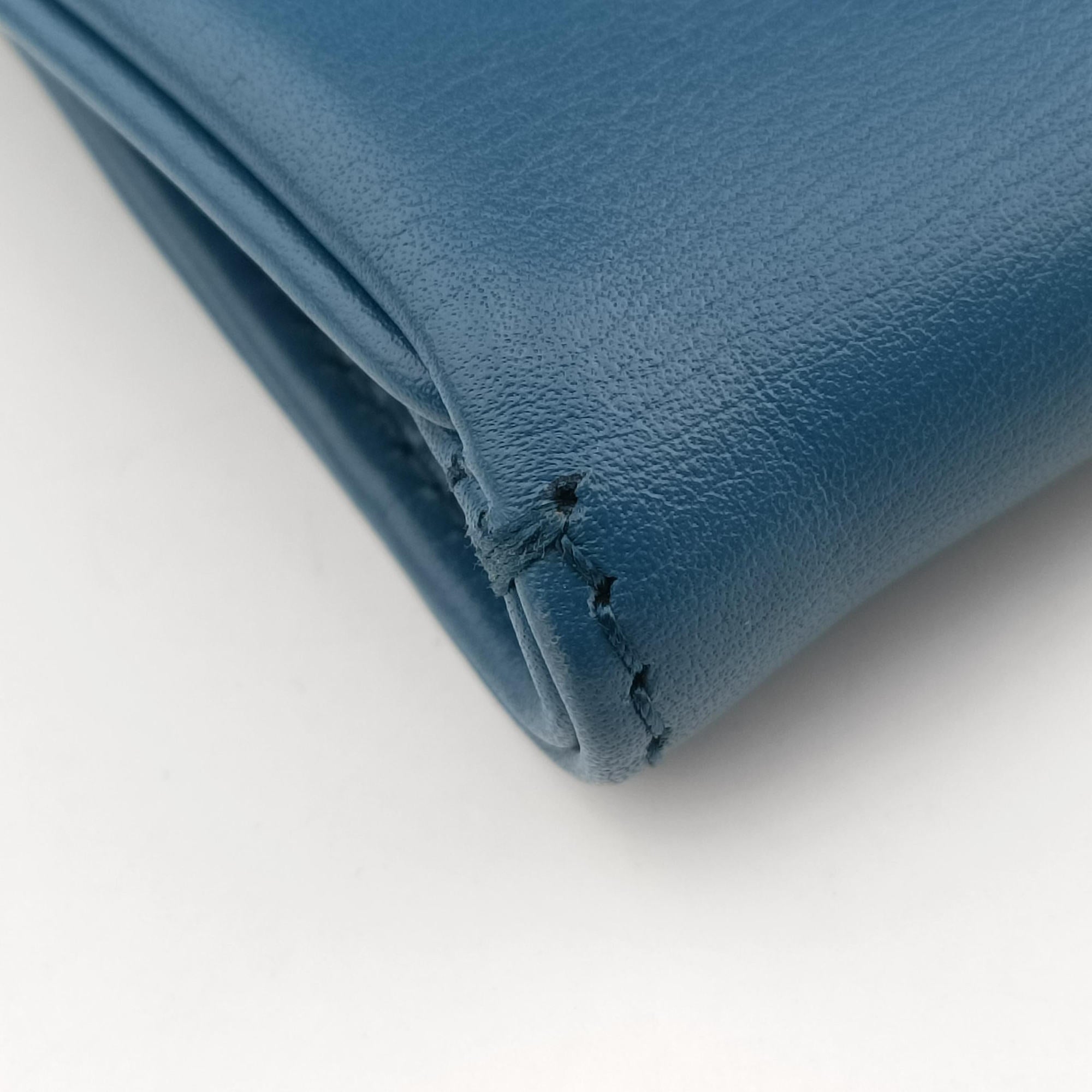 Diordouble Blue Leather 29-MA-0211ディオール ダブル ミディアム ブルー レザー 29-MA-0211