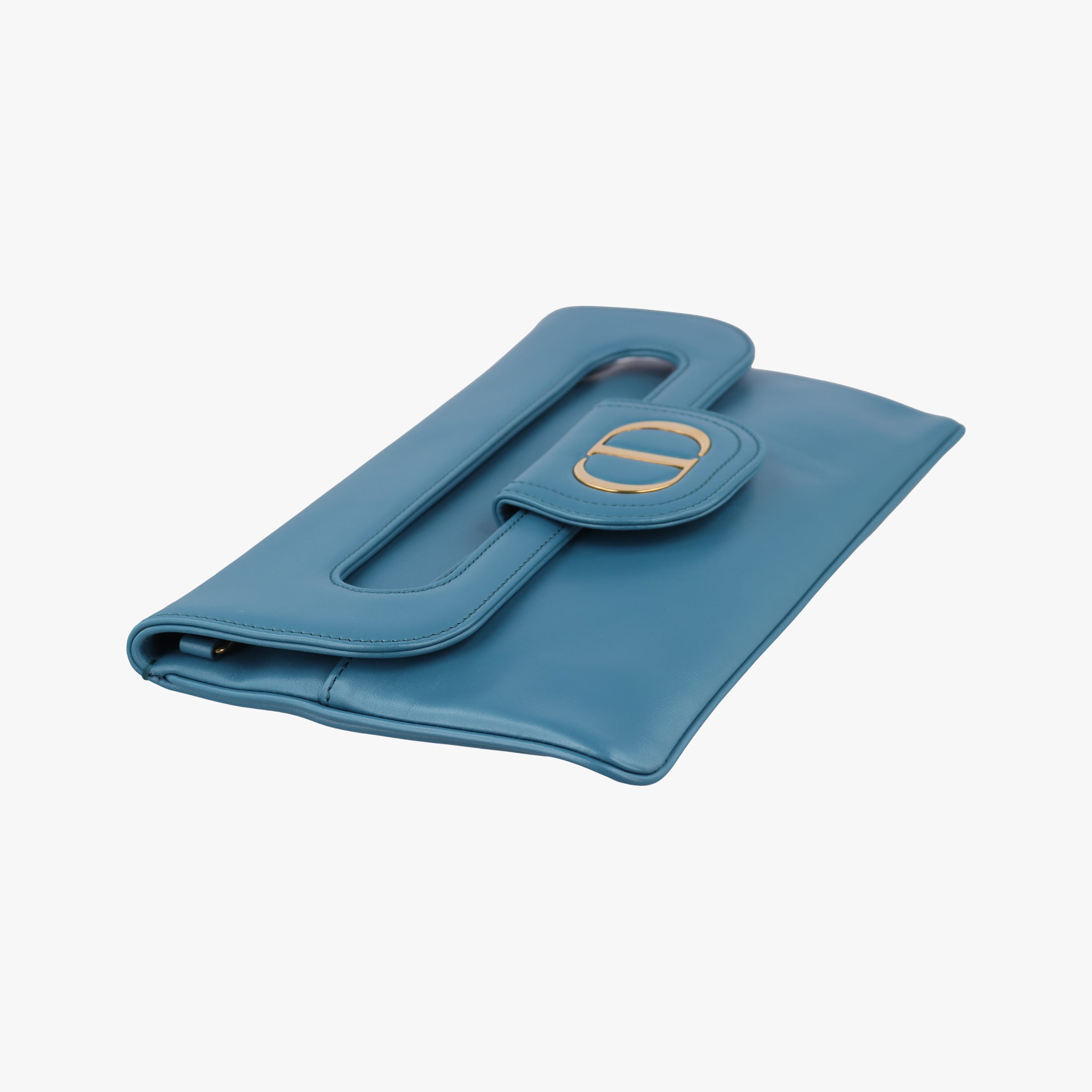 Diordouble Blue Leather 29-MA-0211ディオール ダブル ミディアム ブルー レザー 29-MA-0211