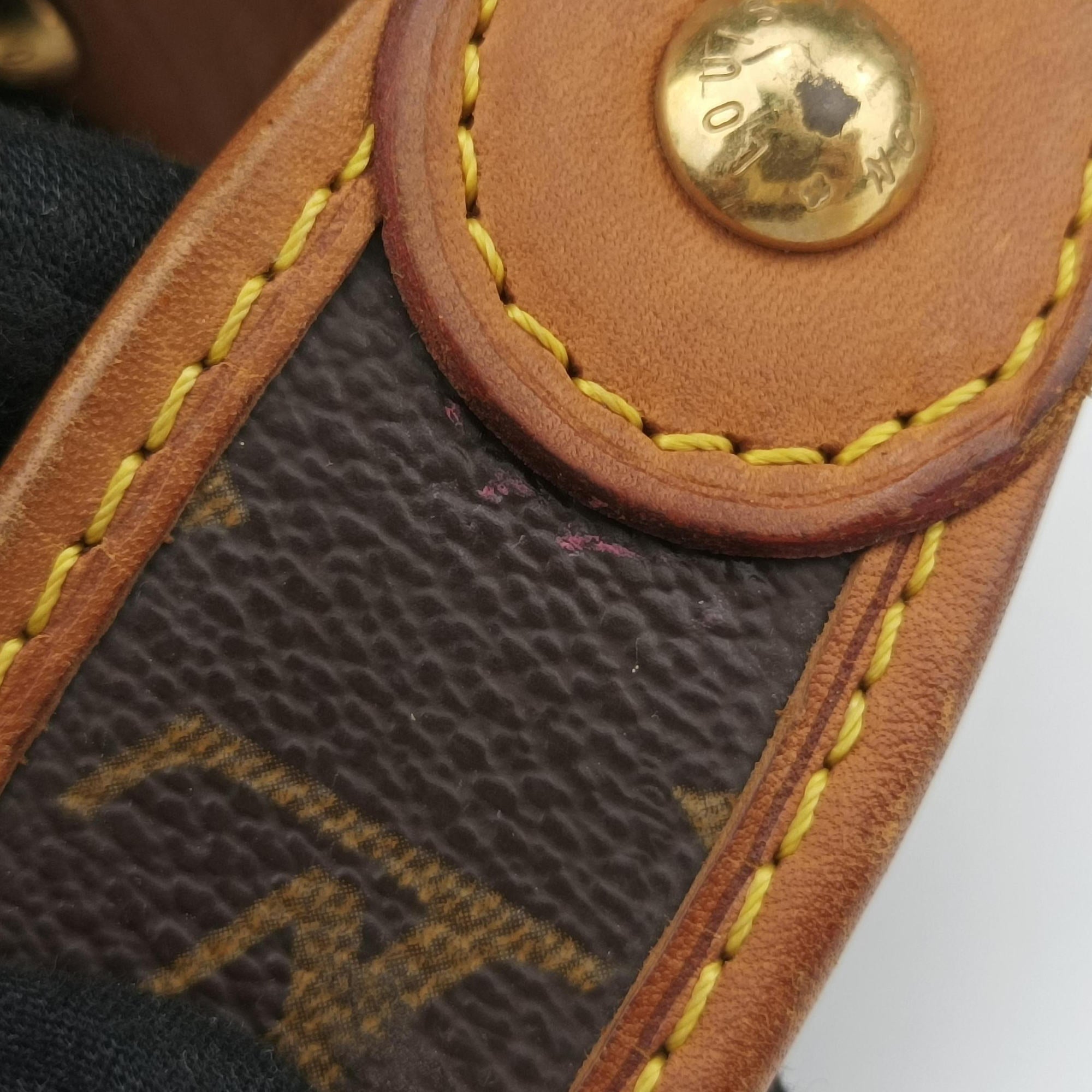 Musette brown×Green Monogram Perforated M95173 CA0036ミュゼット モノグラム/ブラウン×グリーン モノグラム ペルフォ M95173 CA0036