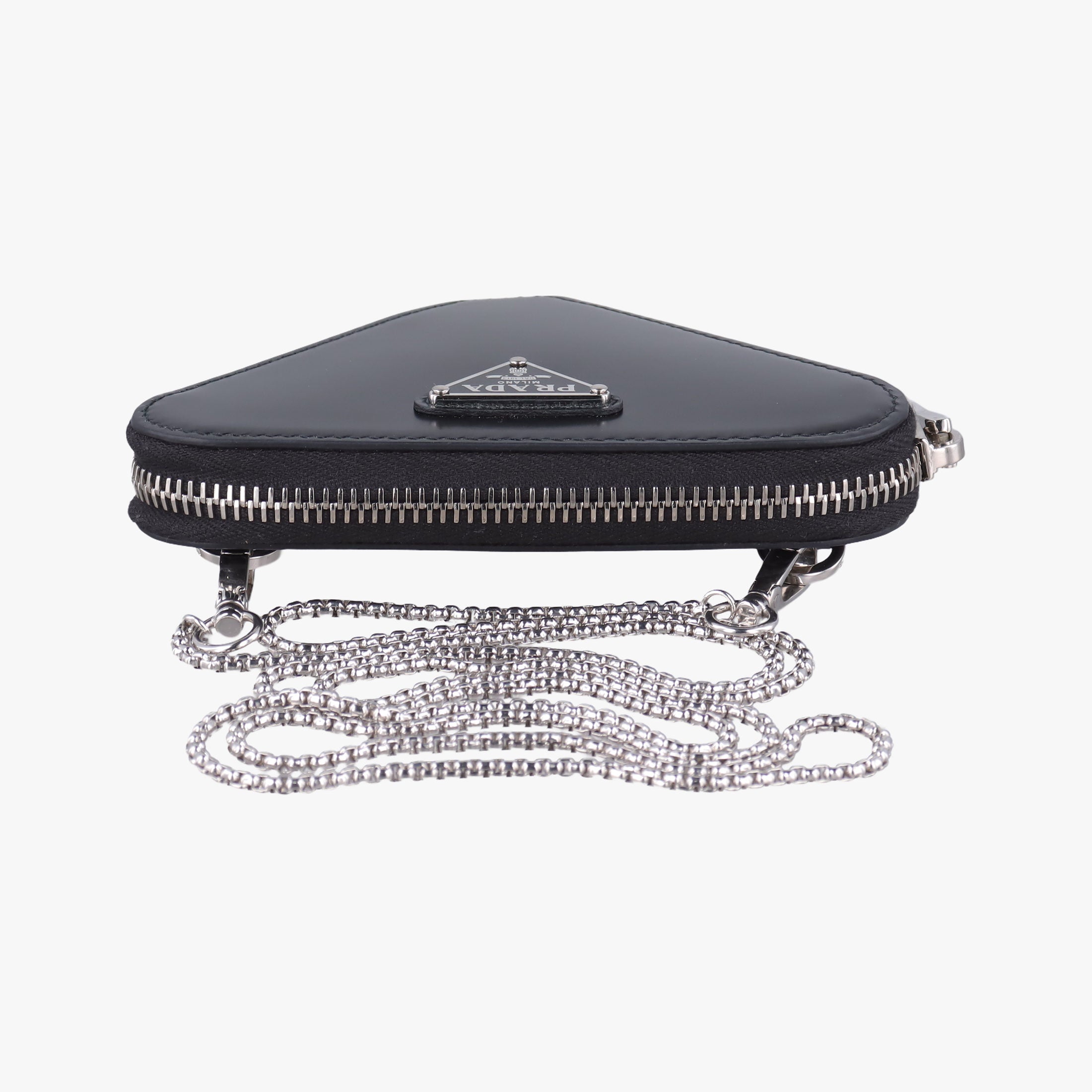 Triangle Chain Pouch Black Leather 230-Aトライアングル チェーン ポーチ ブラック レザー 230-A
