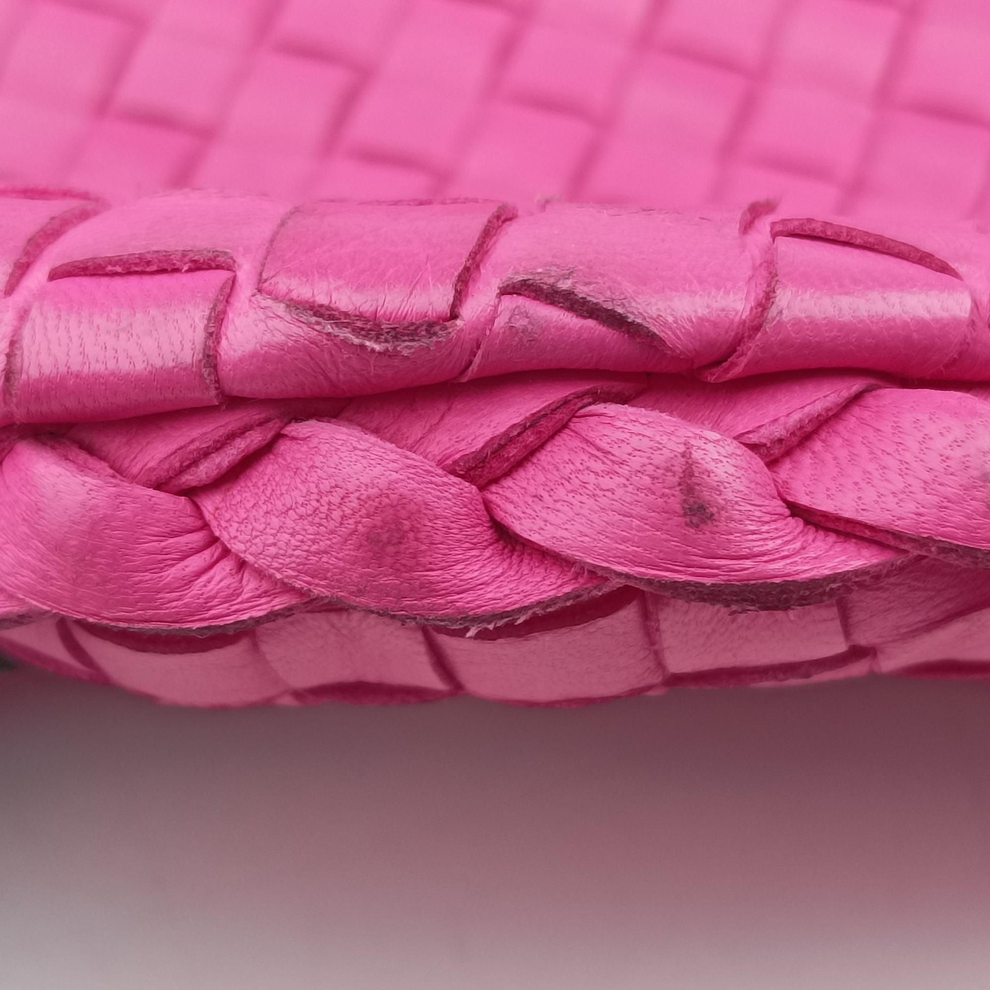 Intrecciato Rose lambskin B00086029Yイントレチャート ローズ レッド ラムスキン B00086029Y
