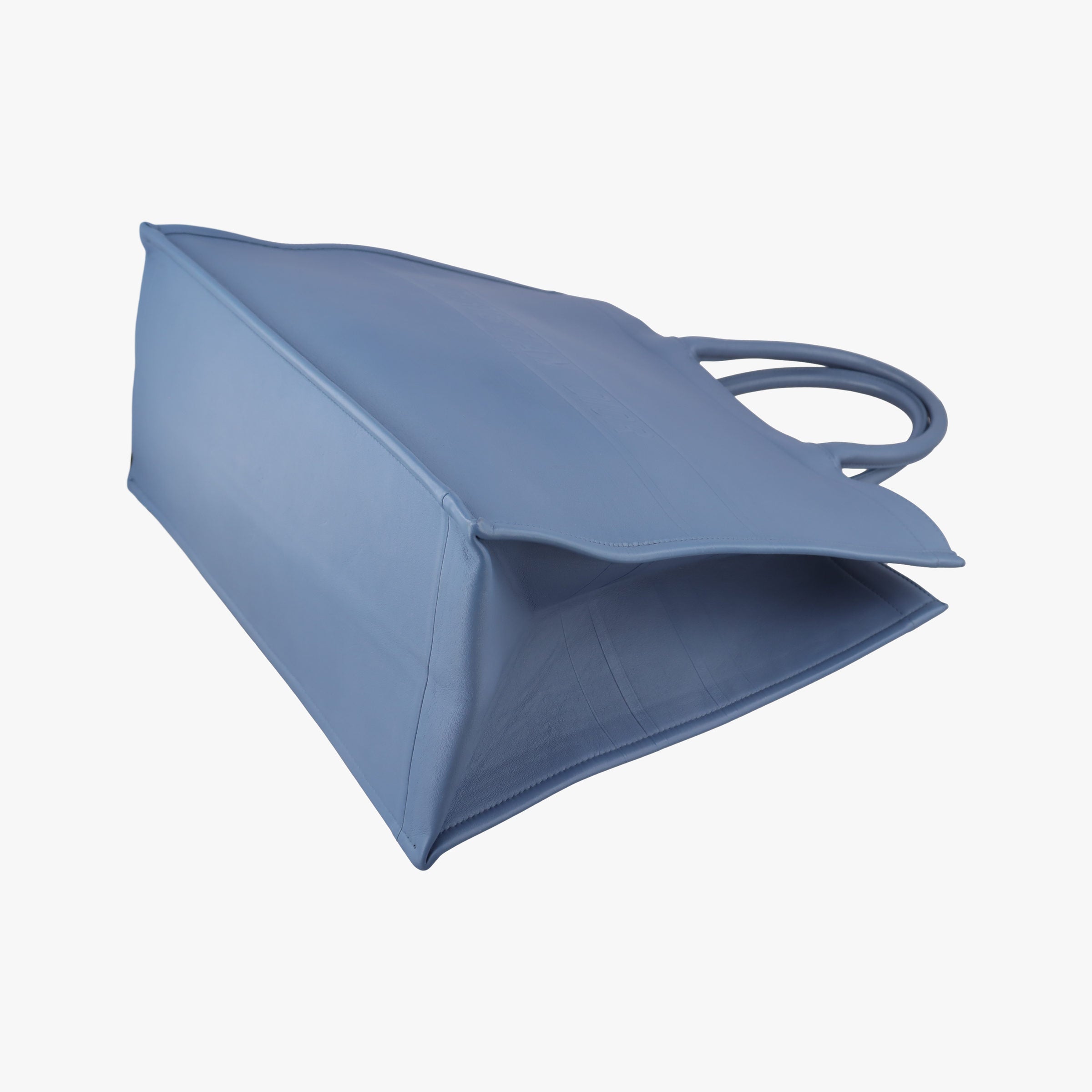 Book Tote Bag Blue leather 18-MA-0220ブックトート バッグ ブルー レザー 18-MA-0220