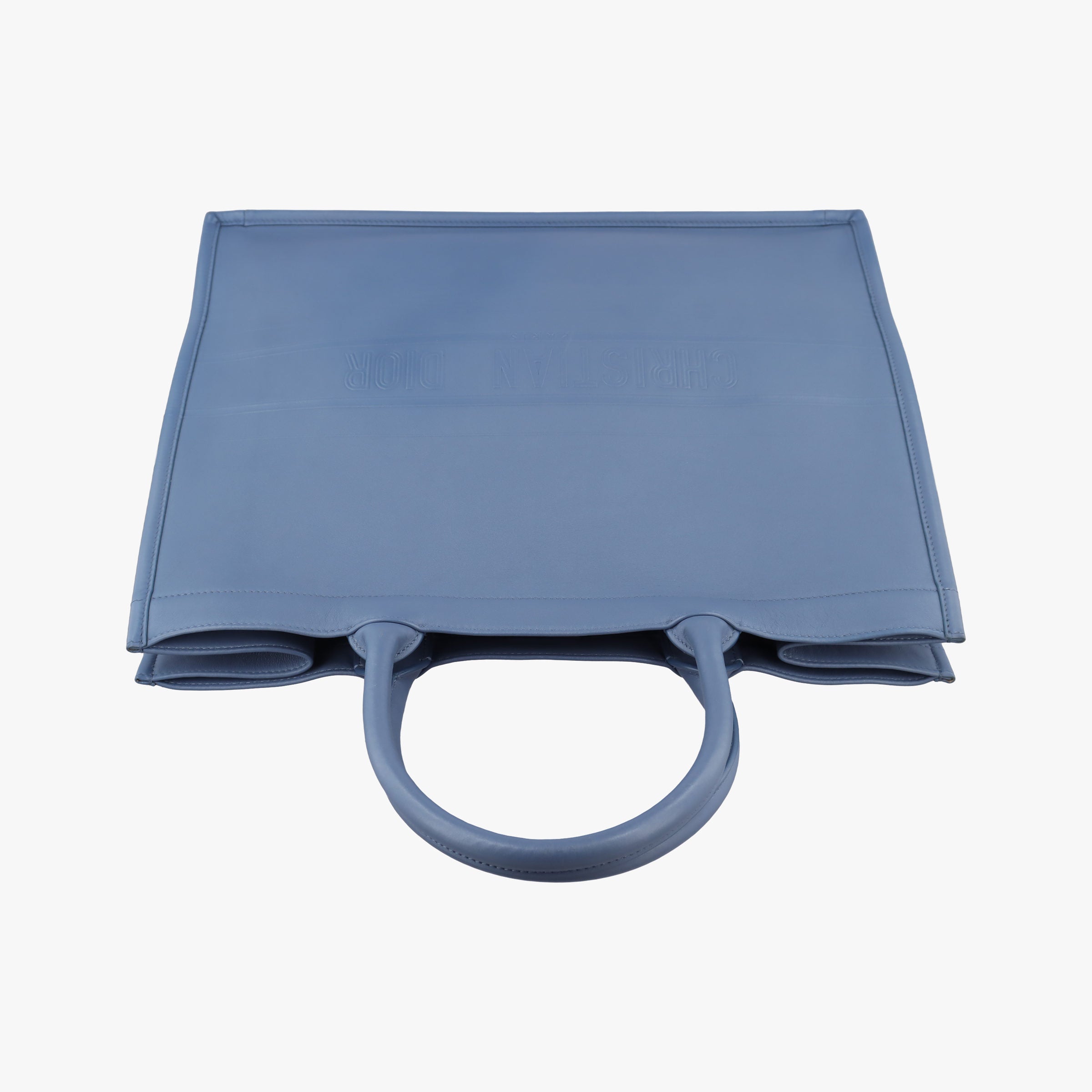 Book Tote Bag Blue leather 18-MA-0220ブックトート バッグ ブルー レザー 18-MA-0220