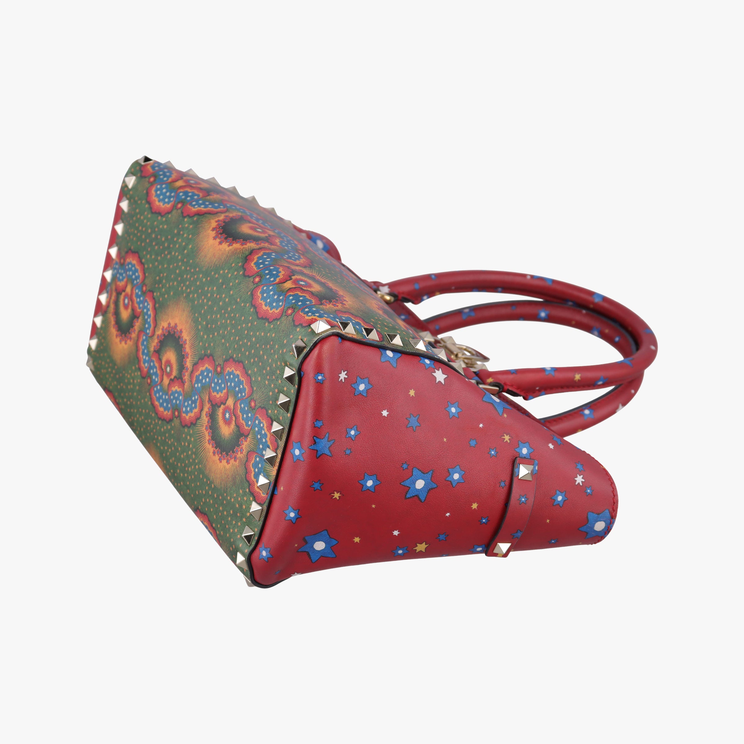 Rockstud Red Multi Calfskin BL-L540WSN2ロックスタッズ レッド マルチカラー カーフスキン BL-L540WSN2