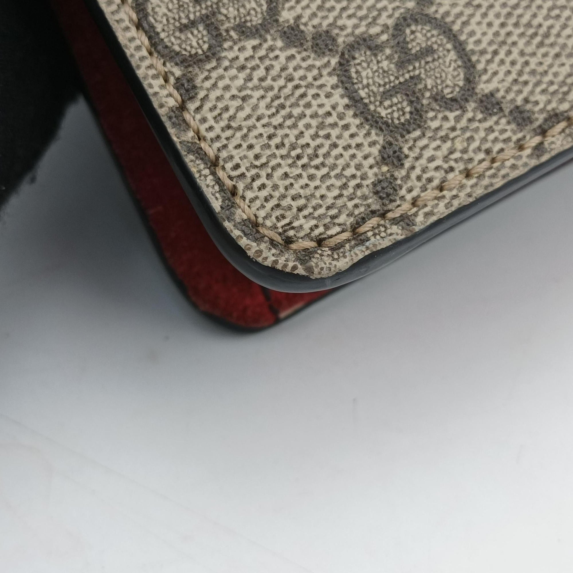 Dionysus beige×red PVC coated canvas × suede 421970 A026106885ディオニュソス ベージュ×レッド PVCコーティングキャンバス×スエード 421970 A026106885