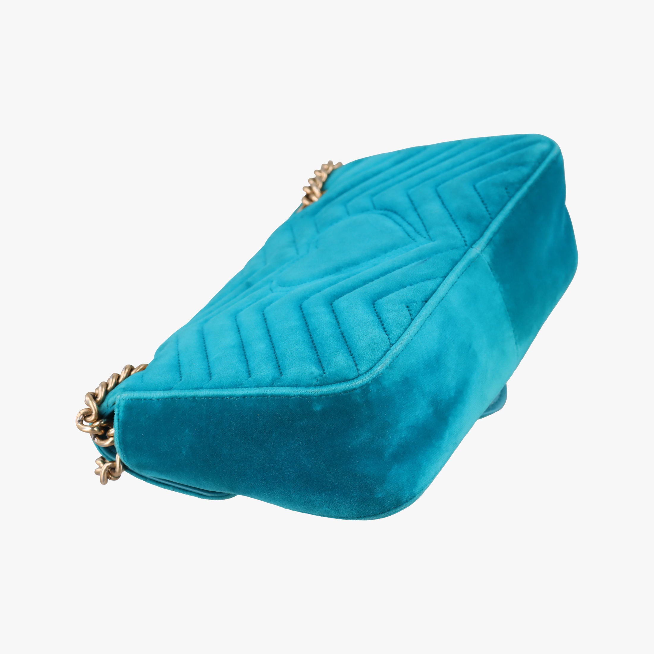 GG Marmont Blue velour 443497 F023527047GGマーモント ブルー ベロア 443497 F023527047