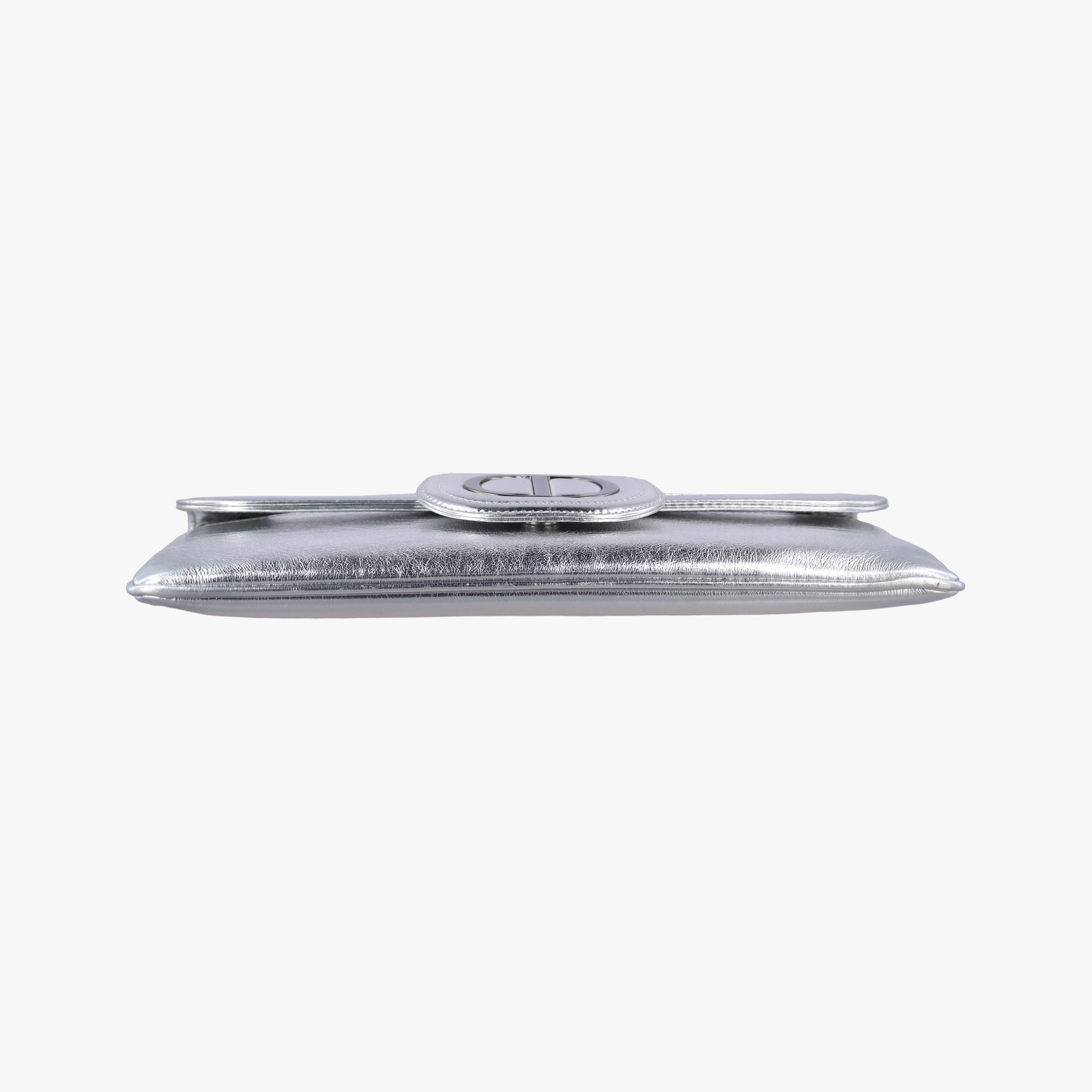 Dior double Medium Silver Leather 10-MA-0241ディオール ダブル ミディアム シルバー レザー 10-MA-0241