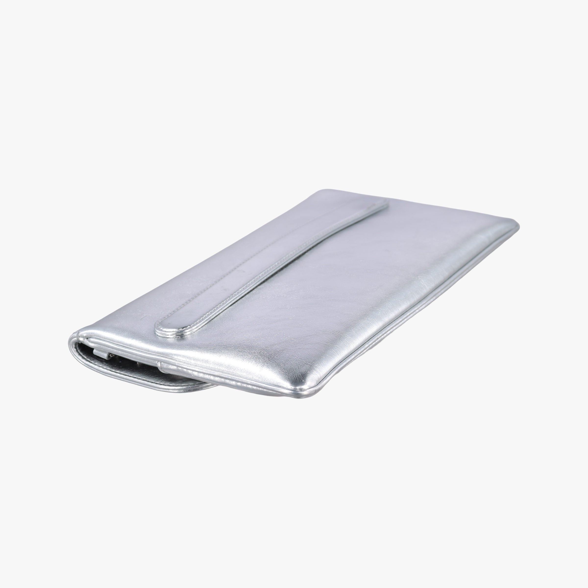 Dior double Medium Silver Leather 10-MA-0241ディオール ダブル ミディアム シルバー レザー 10-MA-0241