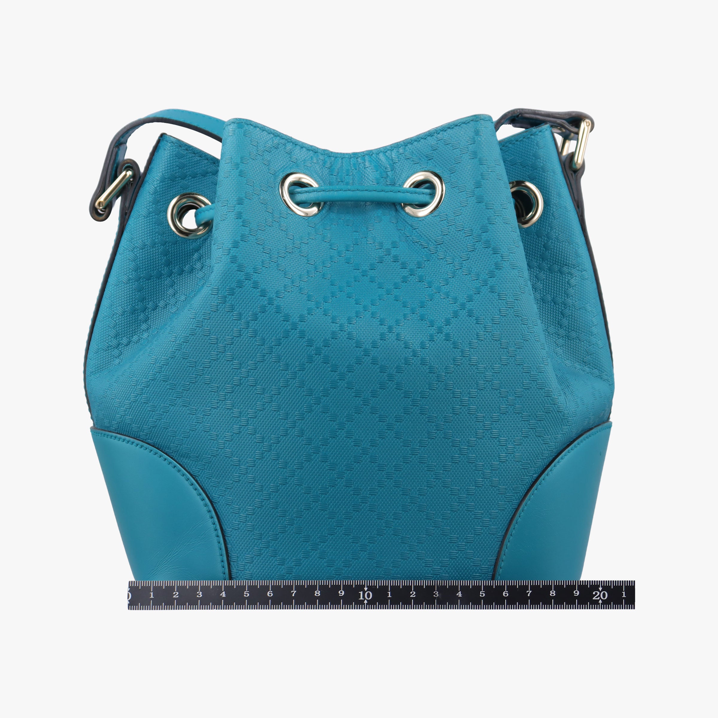 Bright Diamante Bucket Blue Leather 354229 I016928114ブライトディアマンテ バケット ブルー レザー 354229 I016928114