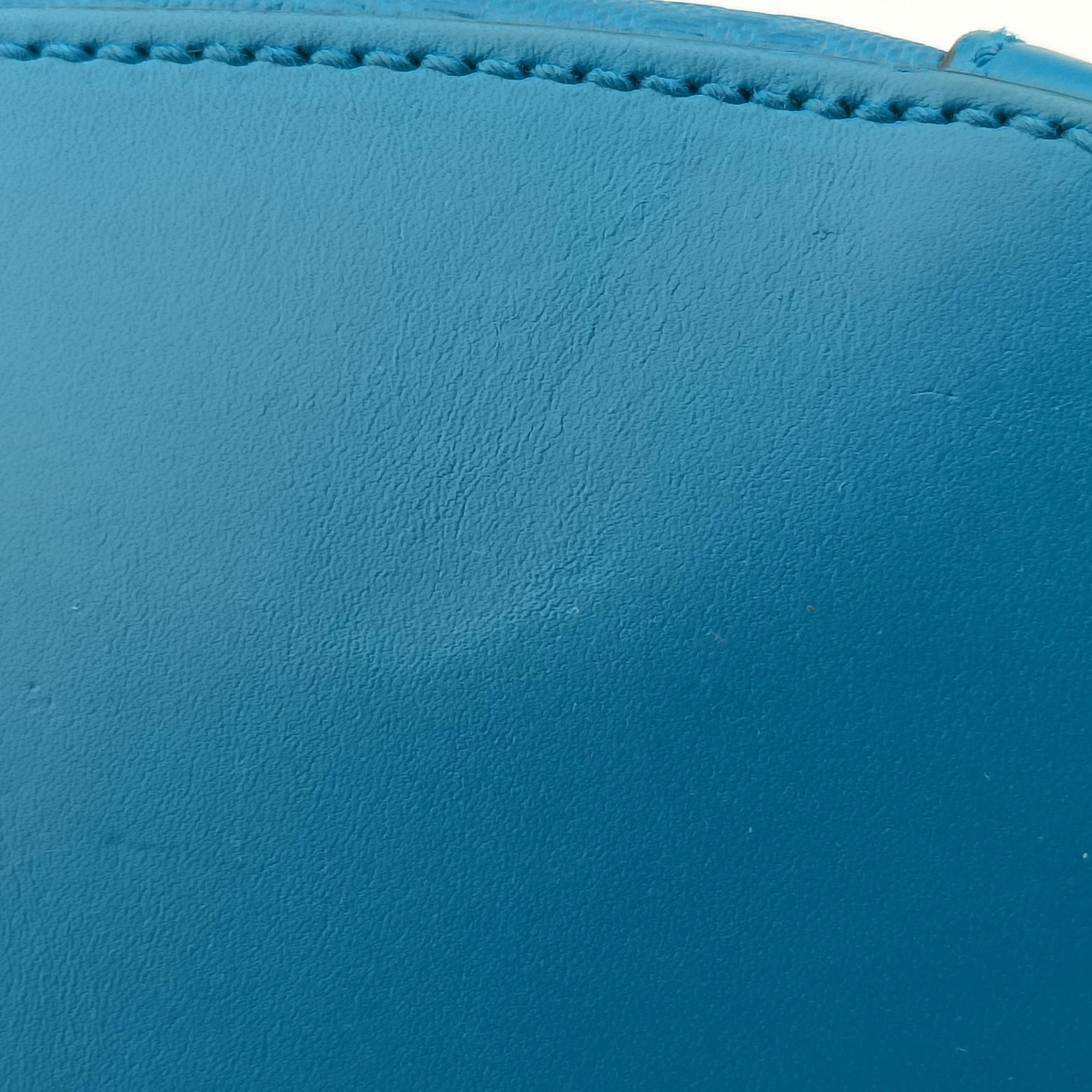 Bright Diamante Bucket Blue Leather 354229 I016928114ブライトディアマンテ バケット ブルー レザー 354229 I016928114