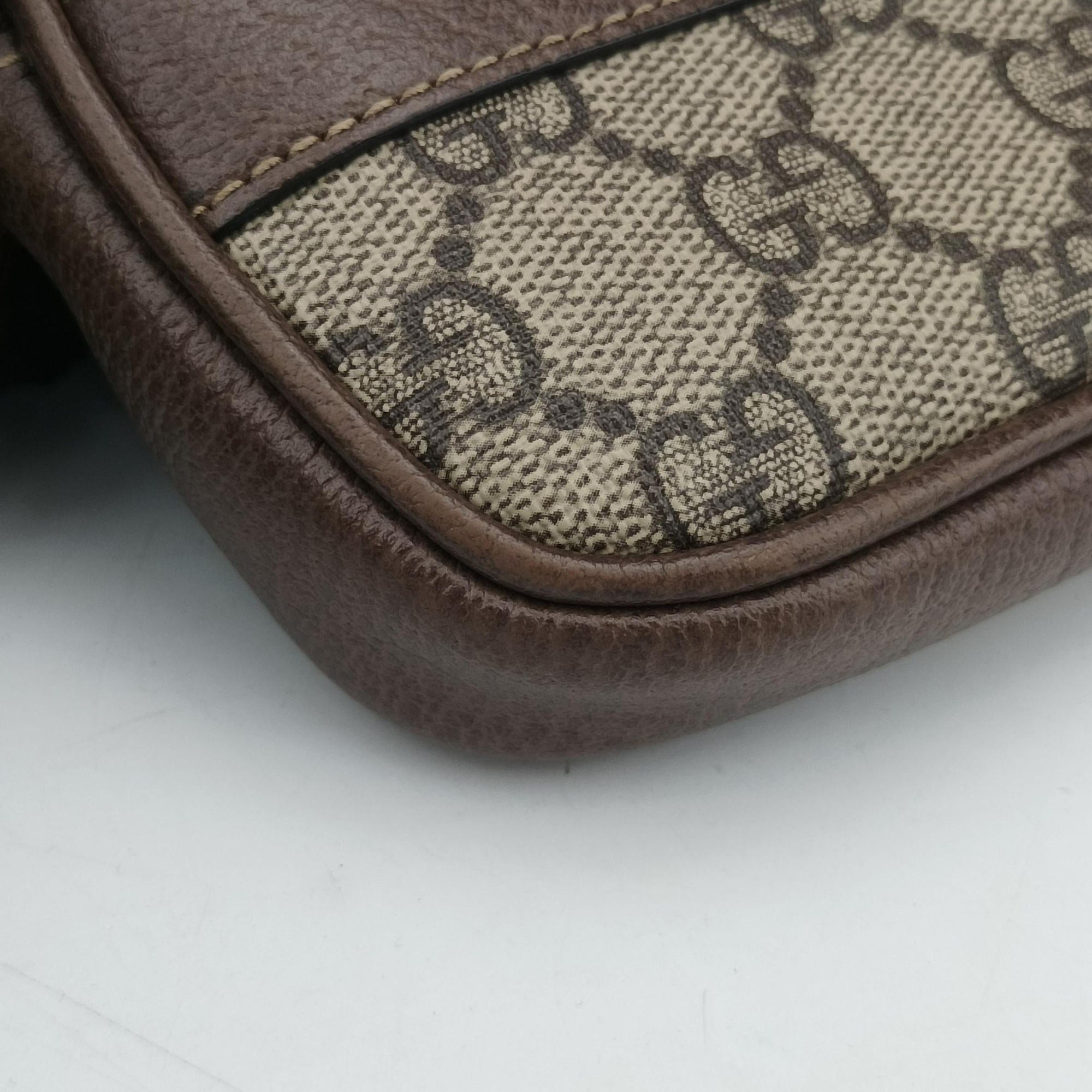 Ophidia Beige×red×green PVC coated canvas×Leather 598664 オフィディア ベージュ×レッド×グリーン PVCコーティングキャンバス×レザー 598664