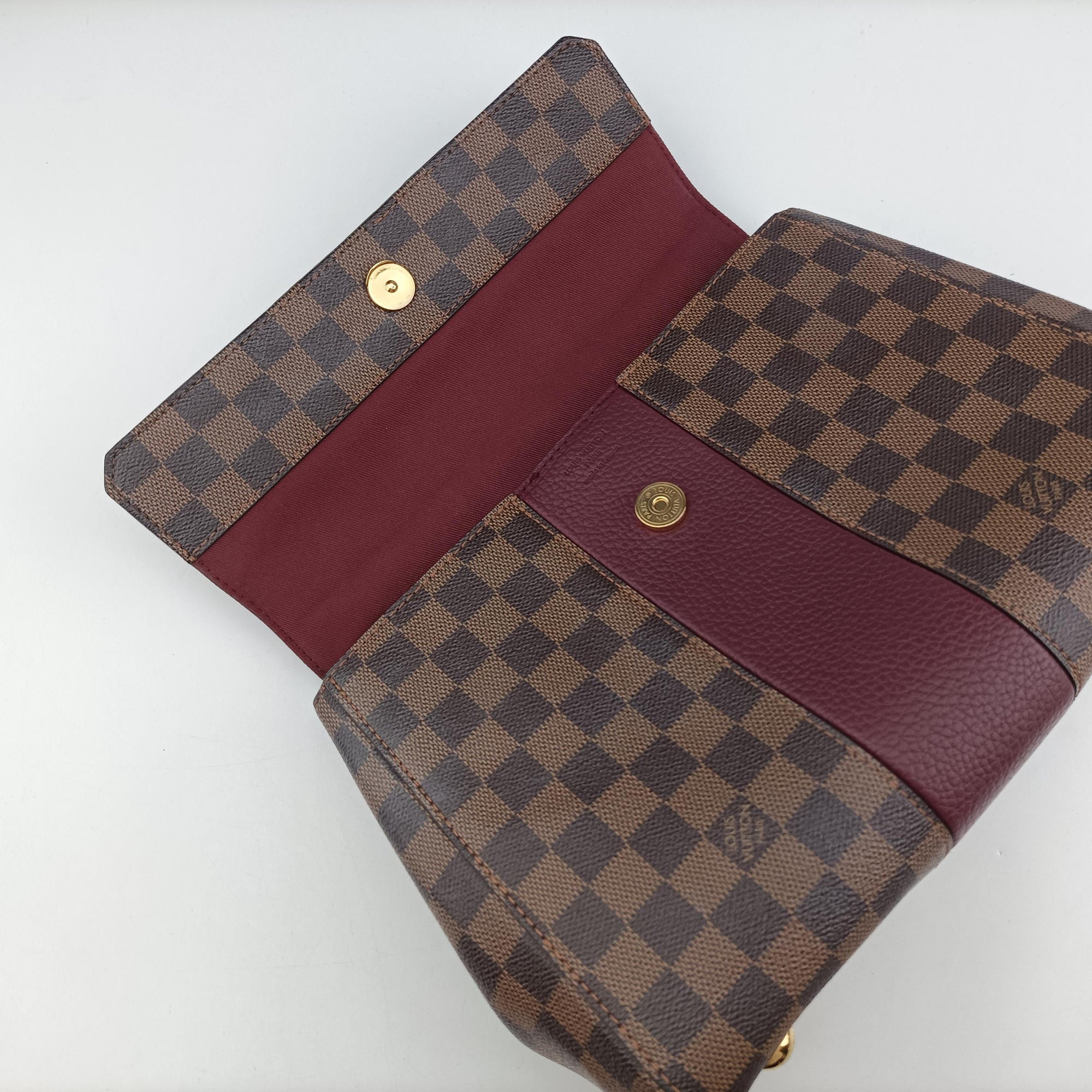BOND STREET EBENE×bordeaux Damier Canvas aTaurillon leather N64416 TR0148ボンド ストリート エベヌ×ボルドー ダミエ キャンバス×トリヨンレザー N64416 TR0148