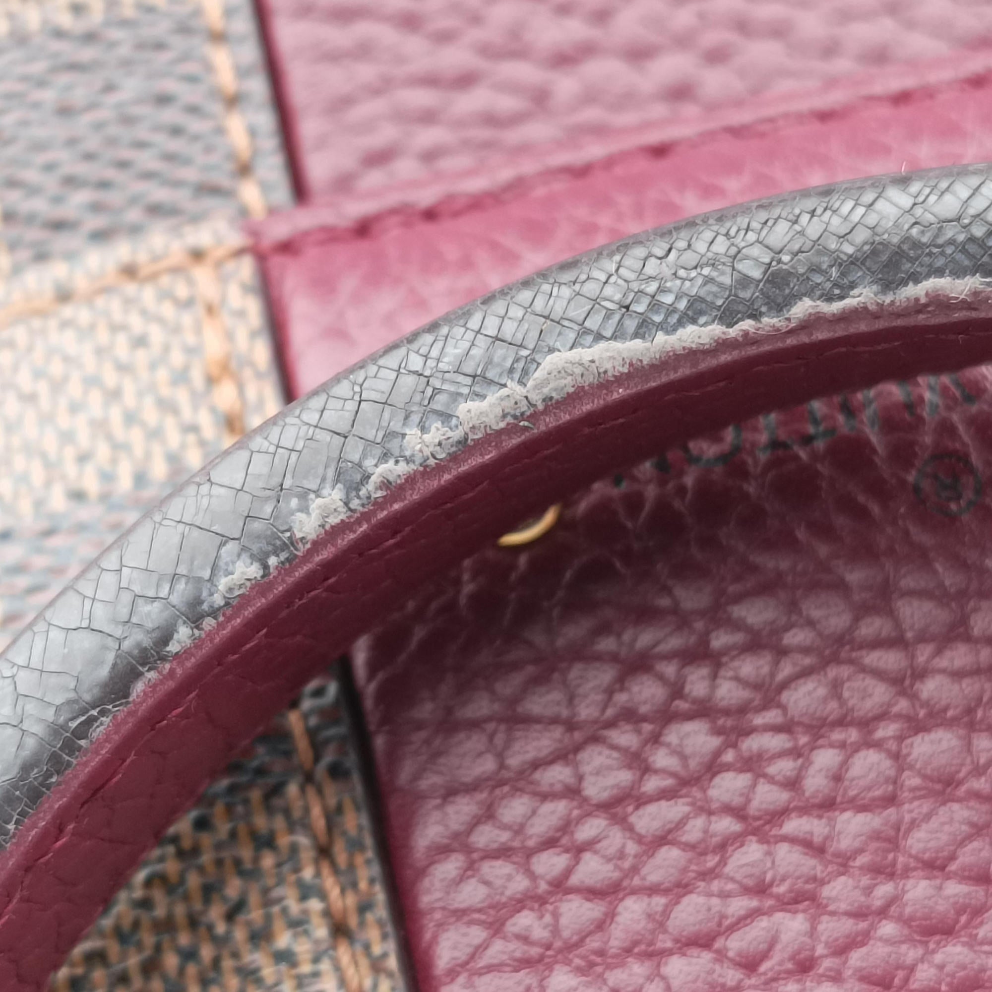 BOND STREET EBENE×bordeaux Damier Canvas aTaurillon leather N64416 TR0148ボンド ストリート エベヌ×ボルドー ダミエ キャンバス×トリヨンレザー N64416 TR0148