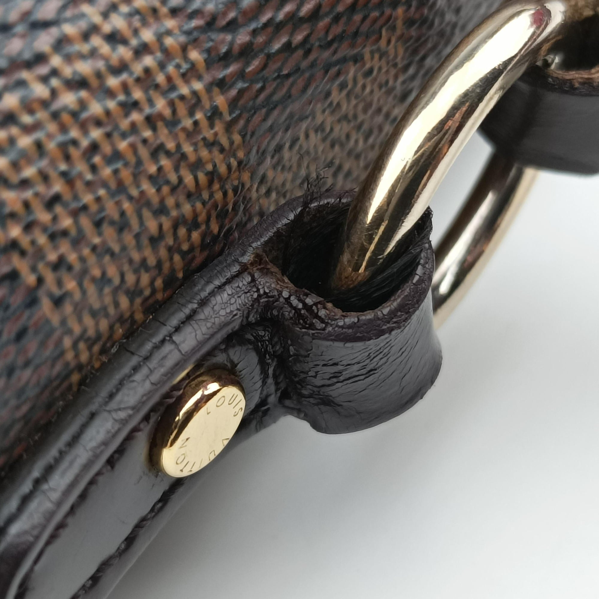 BOND STREET EBENE×bordeaux Damier Canvas aTaurillon leather N64416 TR0148ボンド ストリート エベヌ×ボルドー ダミエ キャンバス×トリヨンレザー N64416 TR0148
