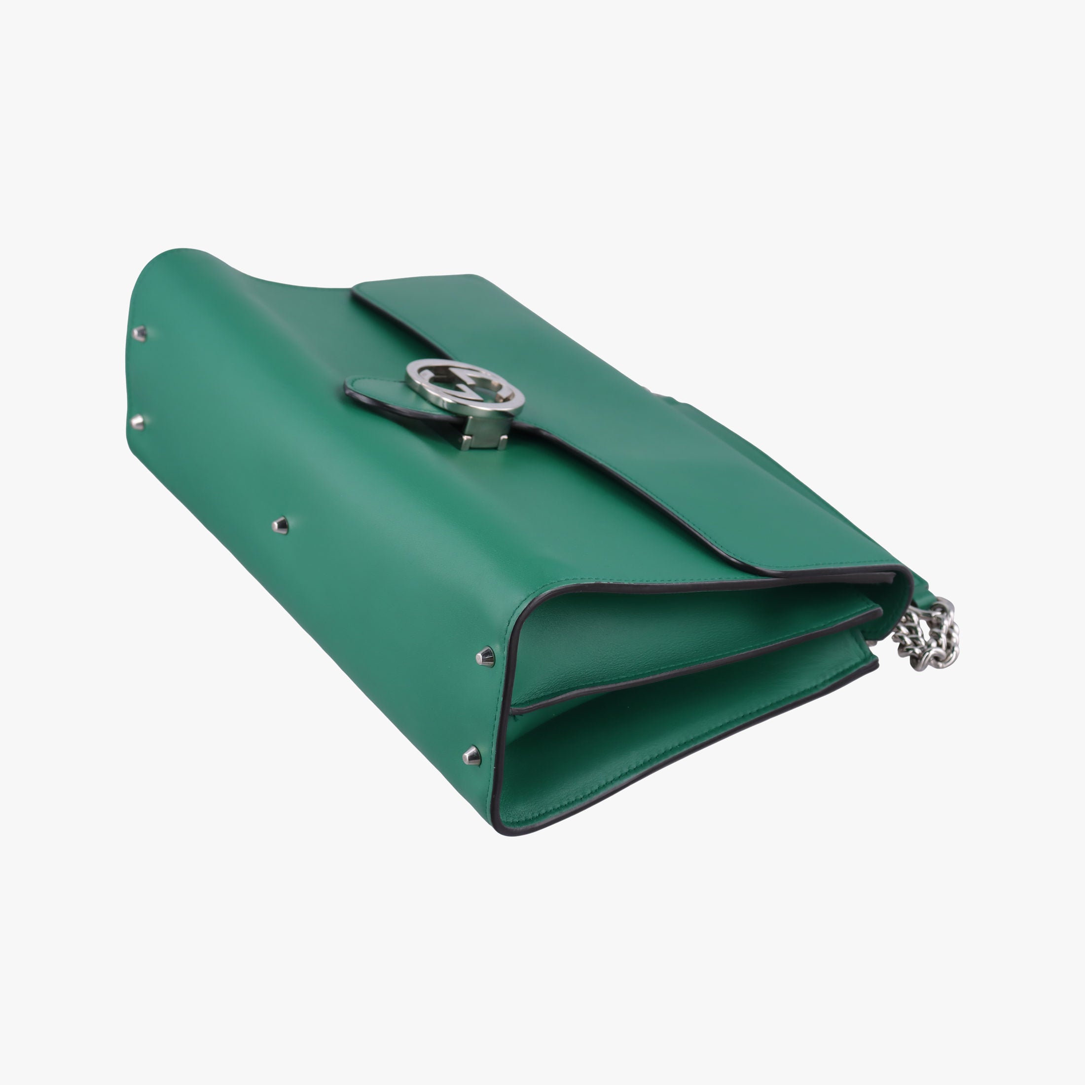 Interlocking G Green Leather 387604 D018567485インターロッキングG グリーン レザー 387604 D018567485