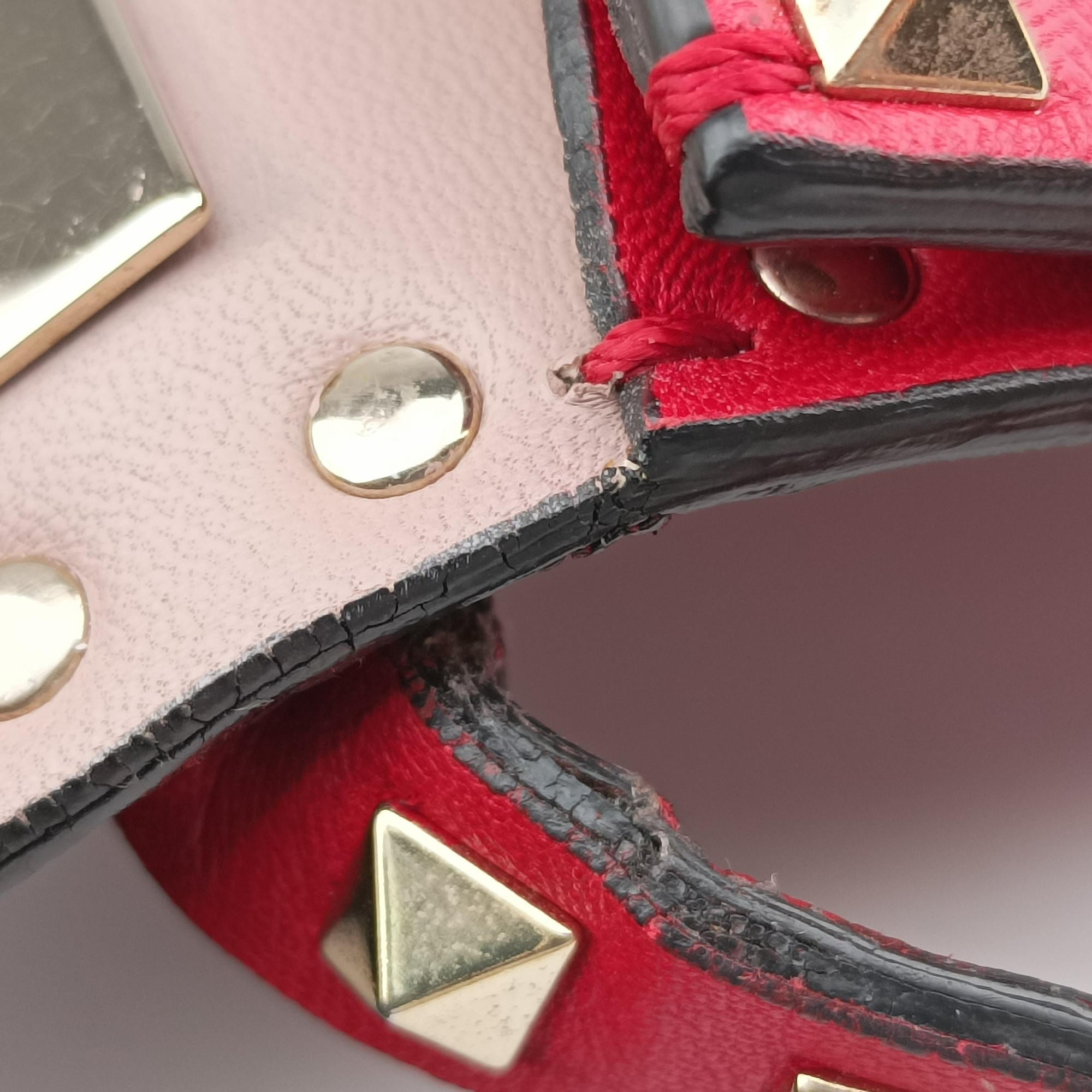 ROCKSTUD Red Leather BF F546NBD1ロックスタッズ レッド レザー BF F546NBD1