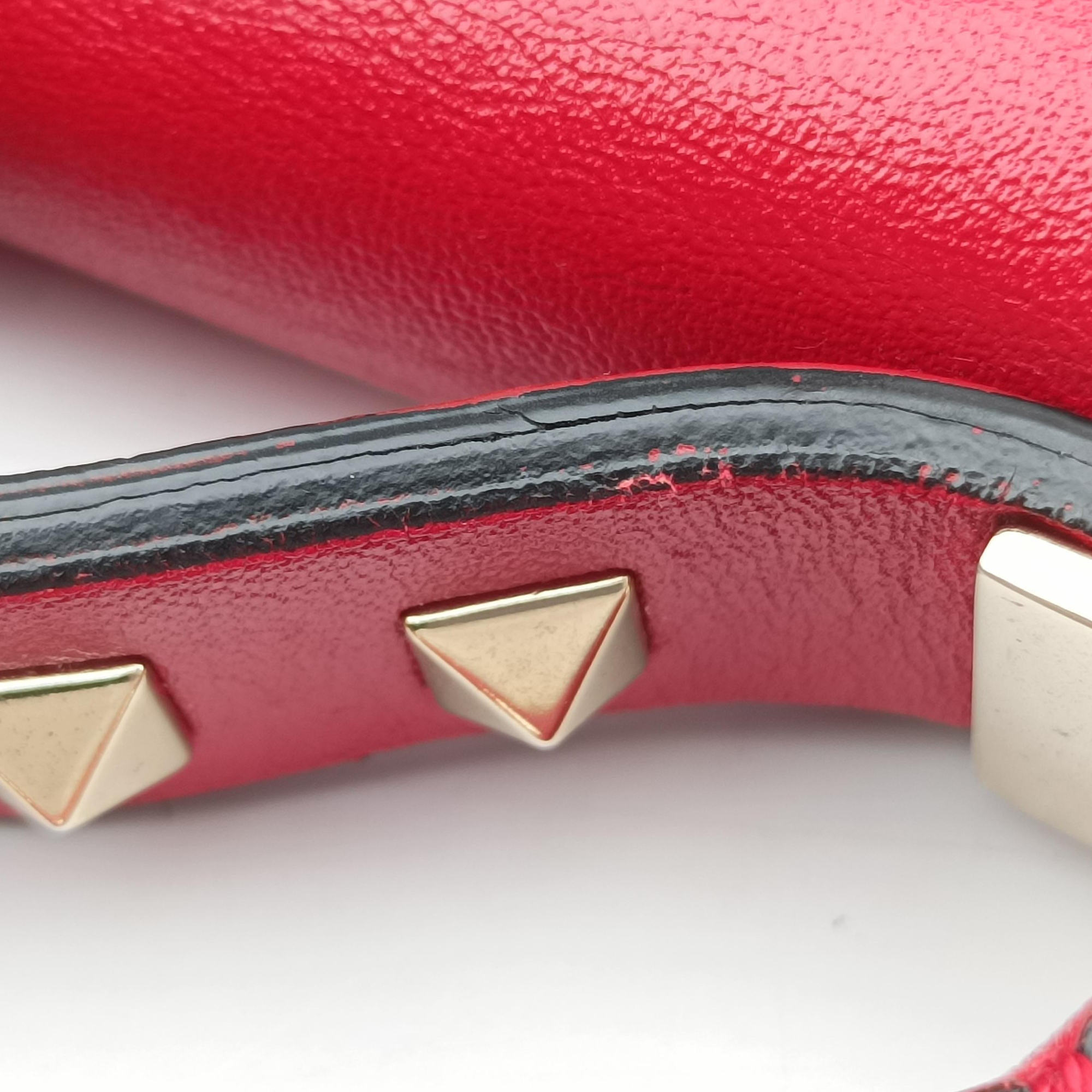 ROCKSTUD Red Leather BF F546NBD1ロックスタッズ レッド レザー BF F546NBD1
