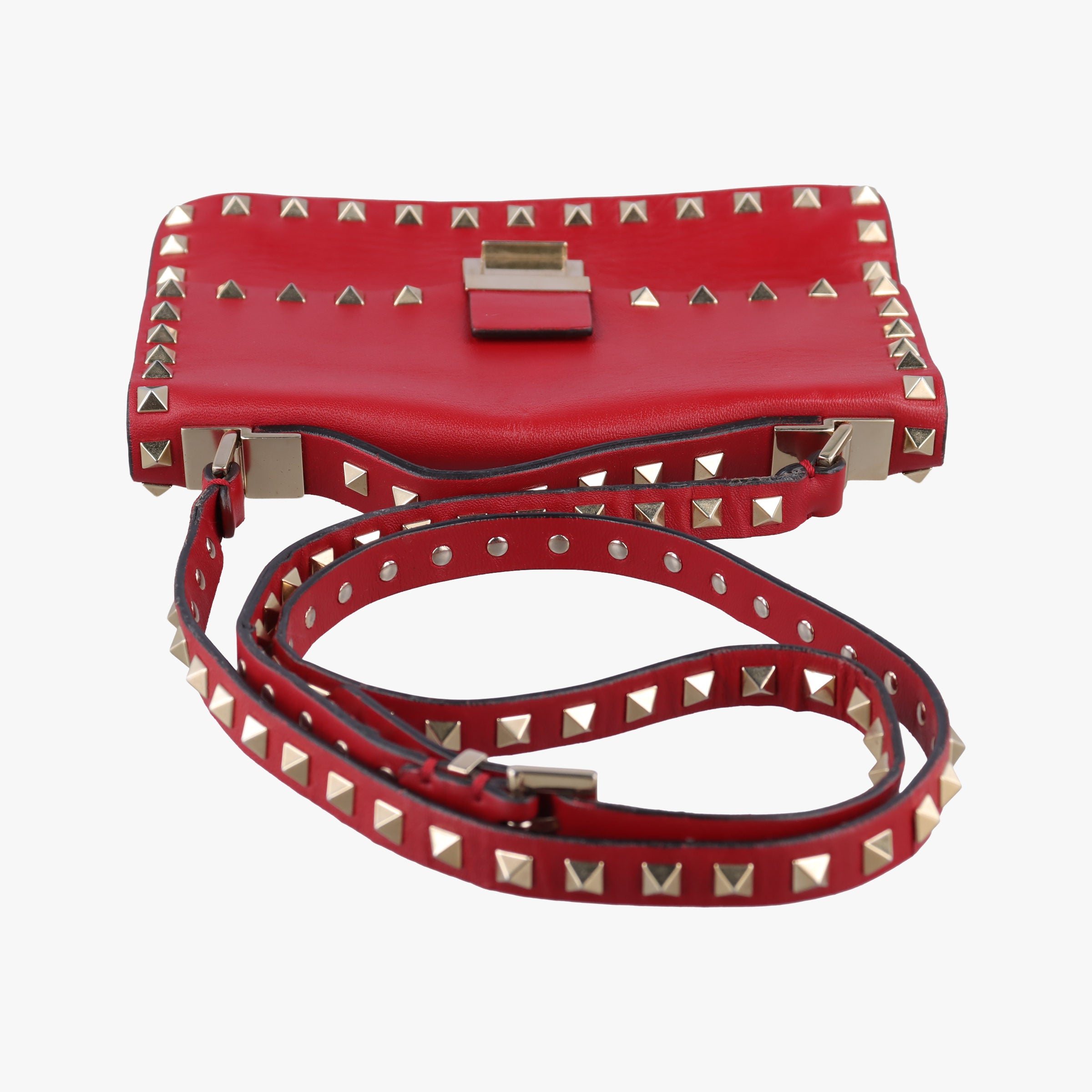 ROCKSTUD Red Leather BF F546NBD1ロックスタッズ レッド レザー BF F546NBD1
