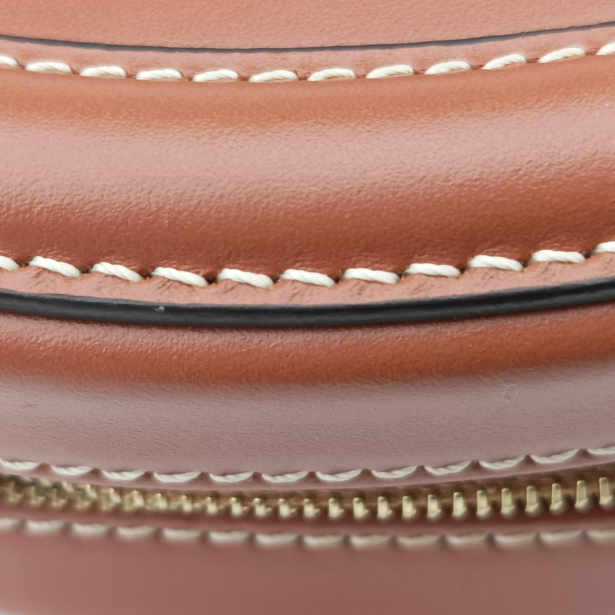 Oval Purse Cuir Triomphe Brown Leather U-SL-0292オーバルパース キュイル トリオンフ ブラウン レザー U-SL-0292