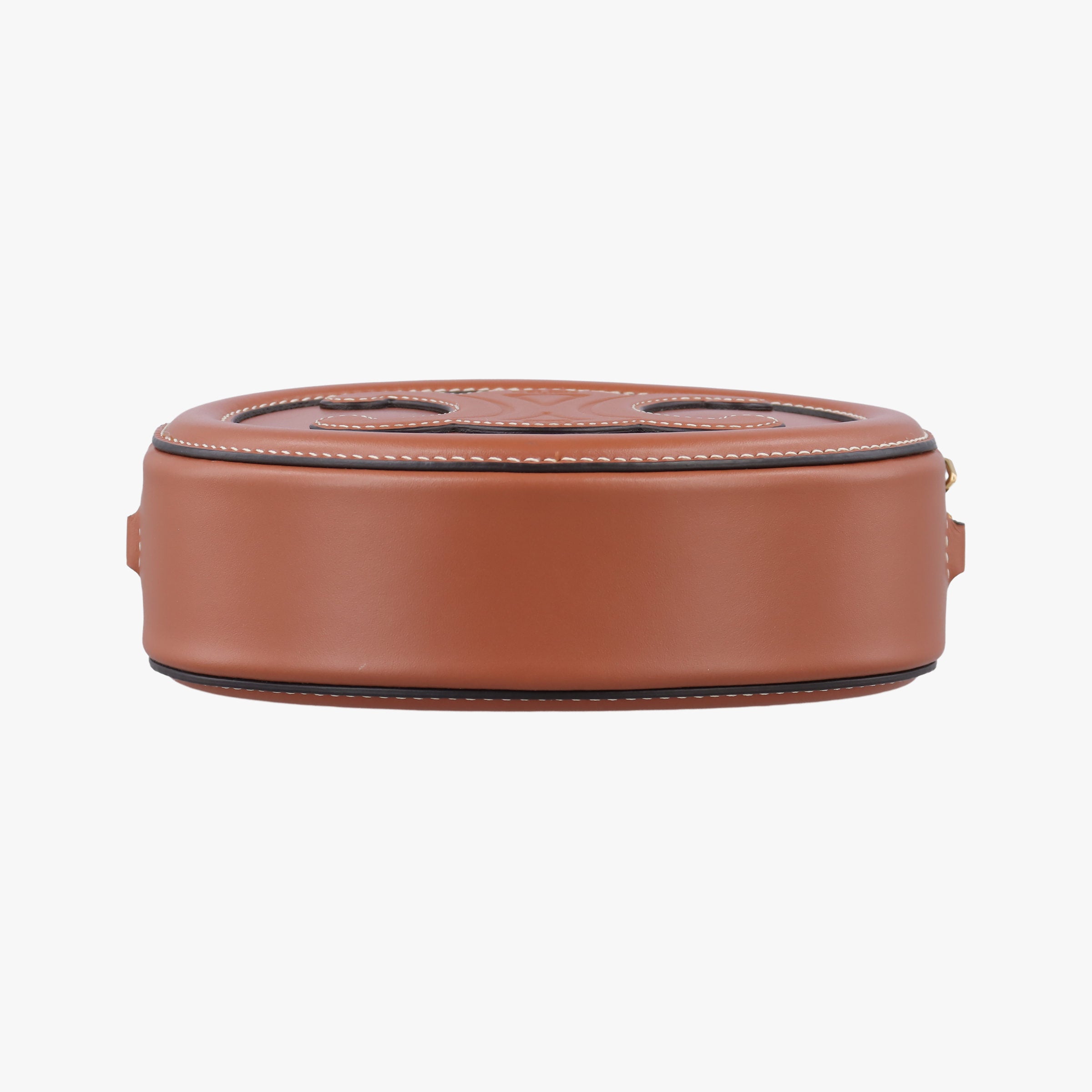 Oval Purse Cuir Triomphe Brown Leather U-SL-0292オーバルパース キュイル トリオンフ ブラウン レザー U-SL-0292