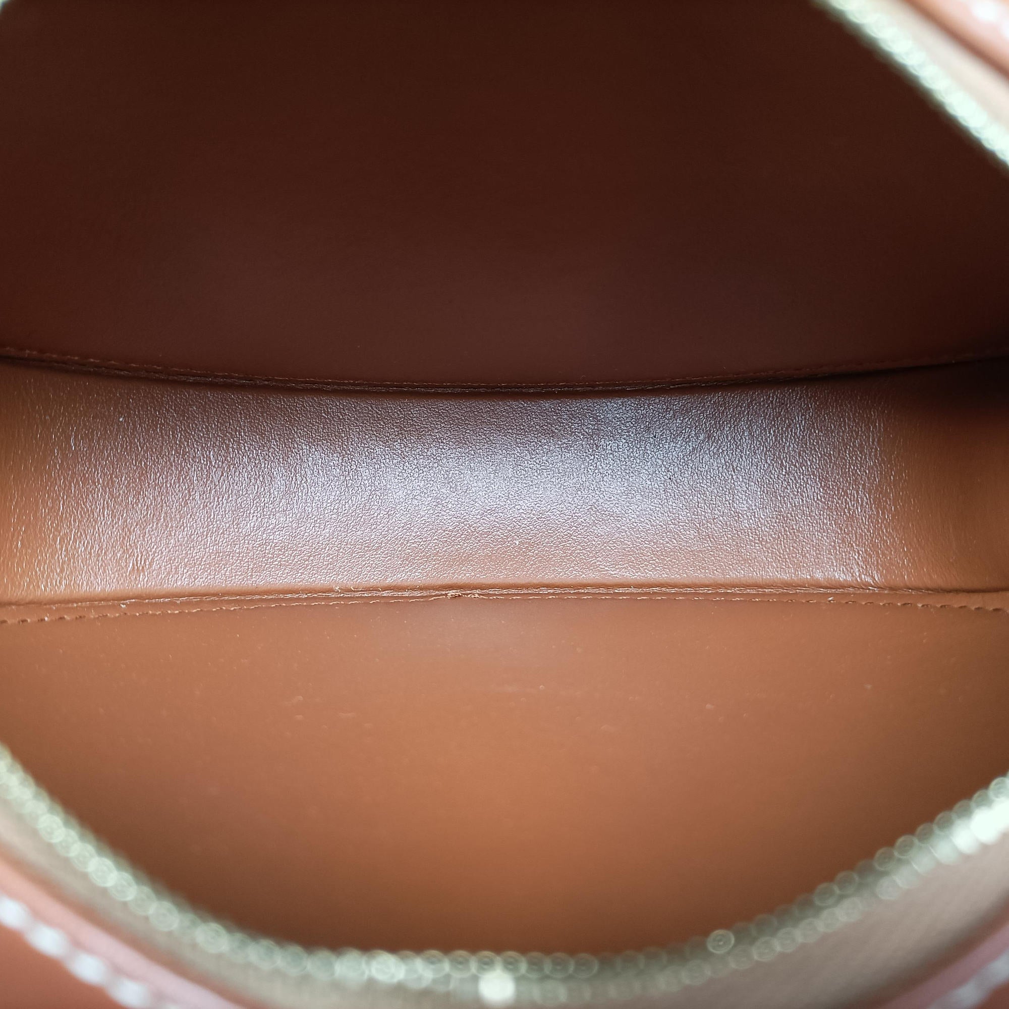 Oval Purse Cuir Triomphe Brown Leather U-SL-0292オーバルパース キュイル トリオンフ ブラウン レザー U-SL-0292