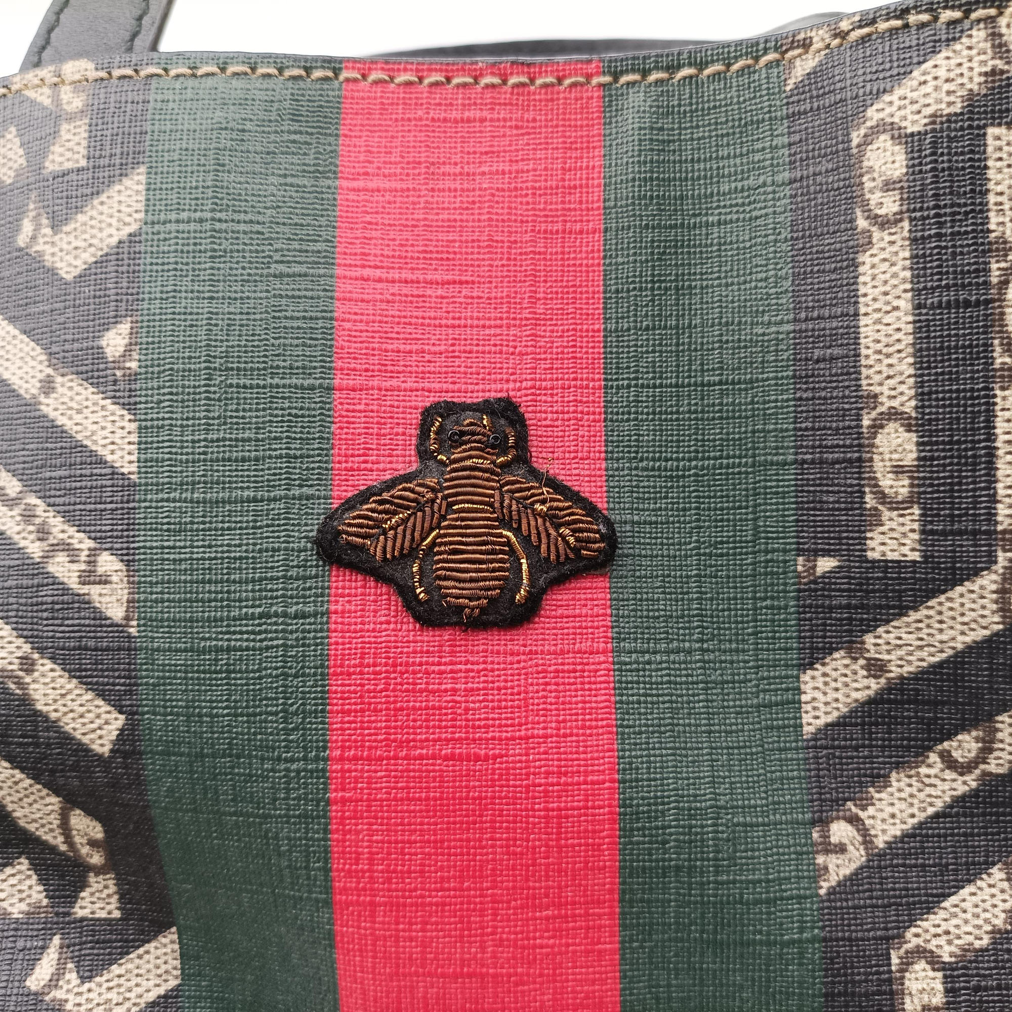GG Supreme Bee Multicolour PVC coated canvas 450950 A022232996GGスプリーム キングスネーク マルチカラー PVCコーティングキャンバス 450950 A022232996